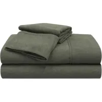 Bedgear® Hyper-Wool Performance® Polyester/Viscose Forest Green Split King/Split California King Sheet Set