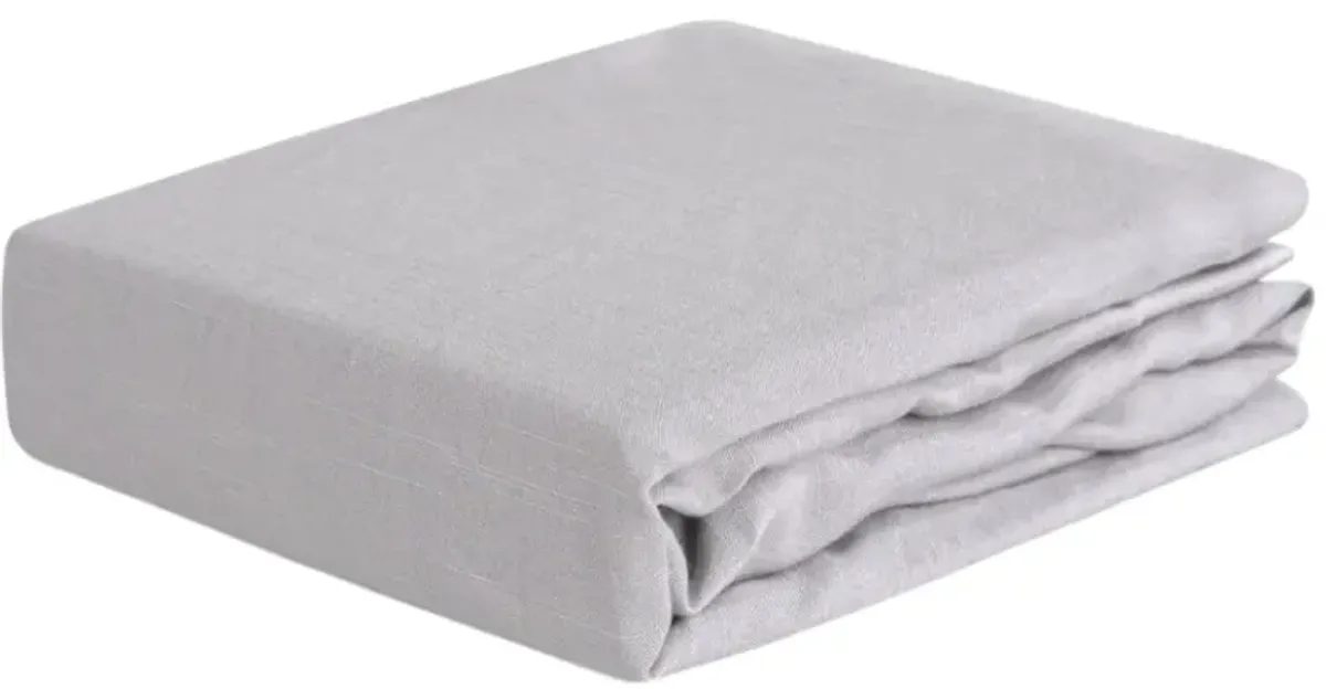 BEDGEAR® Hyper-Linen Performance® Light Gray Fitted Crib Sheet