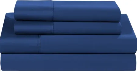 Bedgear® Hyper-Cotton Navy Split California King Sheet Set