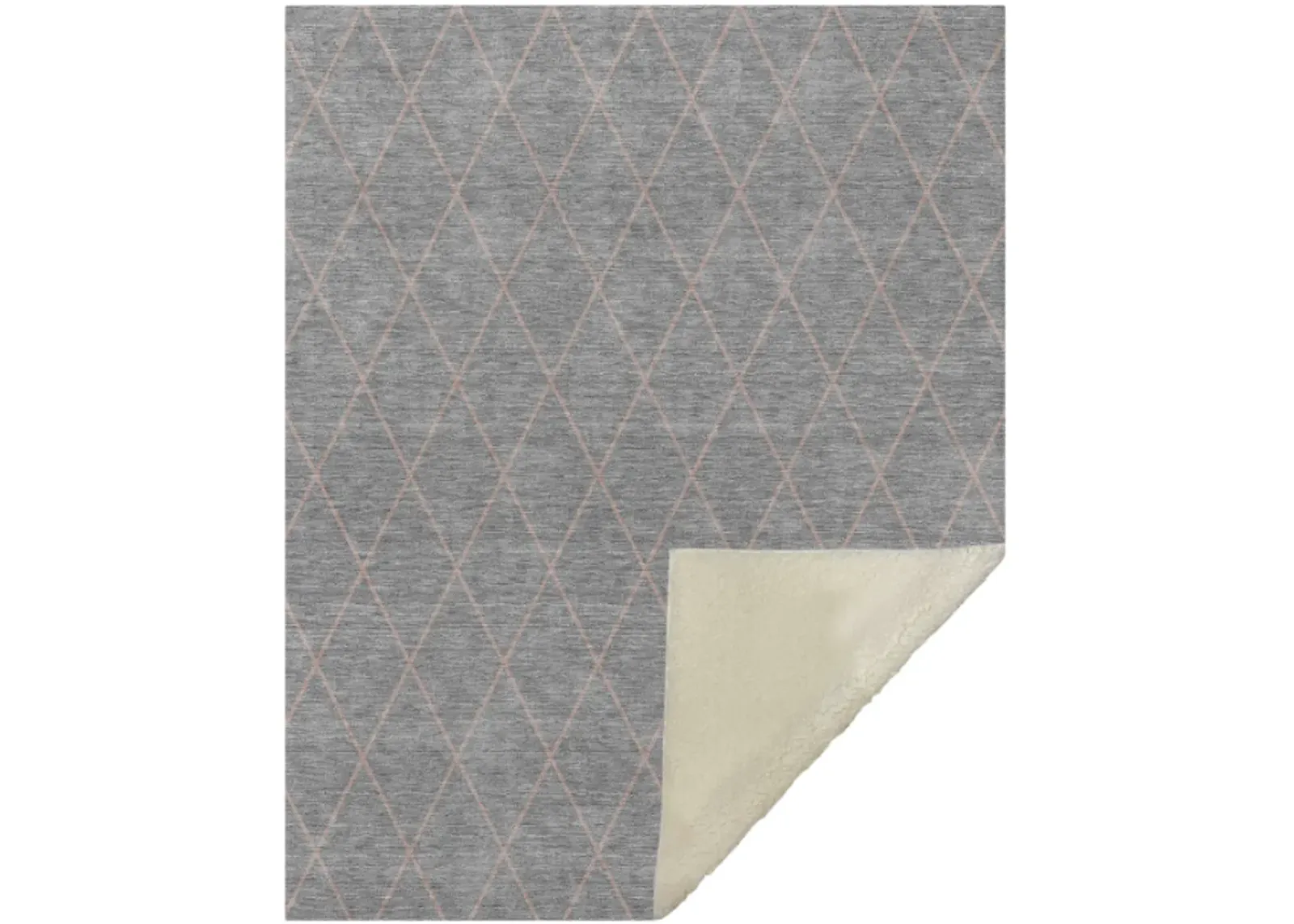 Dalyn Rug Company Bresca Gray 50''x70'' Style 3 Throw Blanket