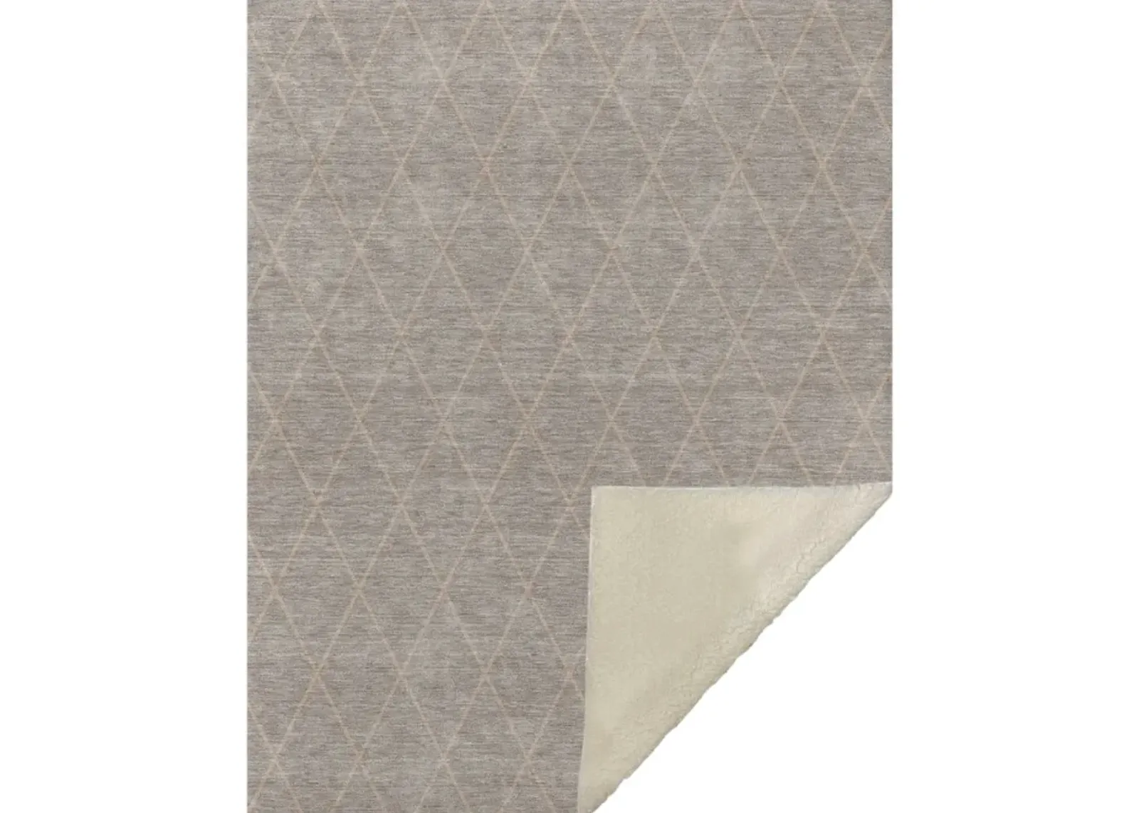 Dalyn Rug Company Burano Taupe 50''x70'' Style 1 Throw Blanket