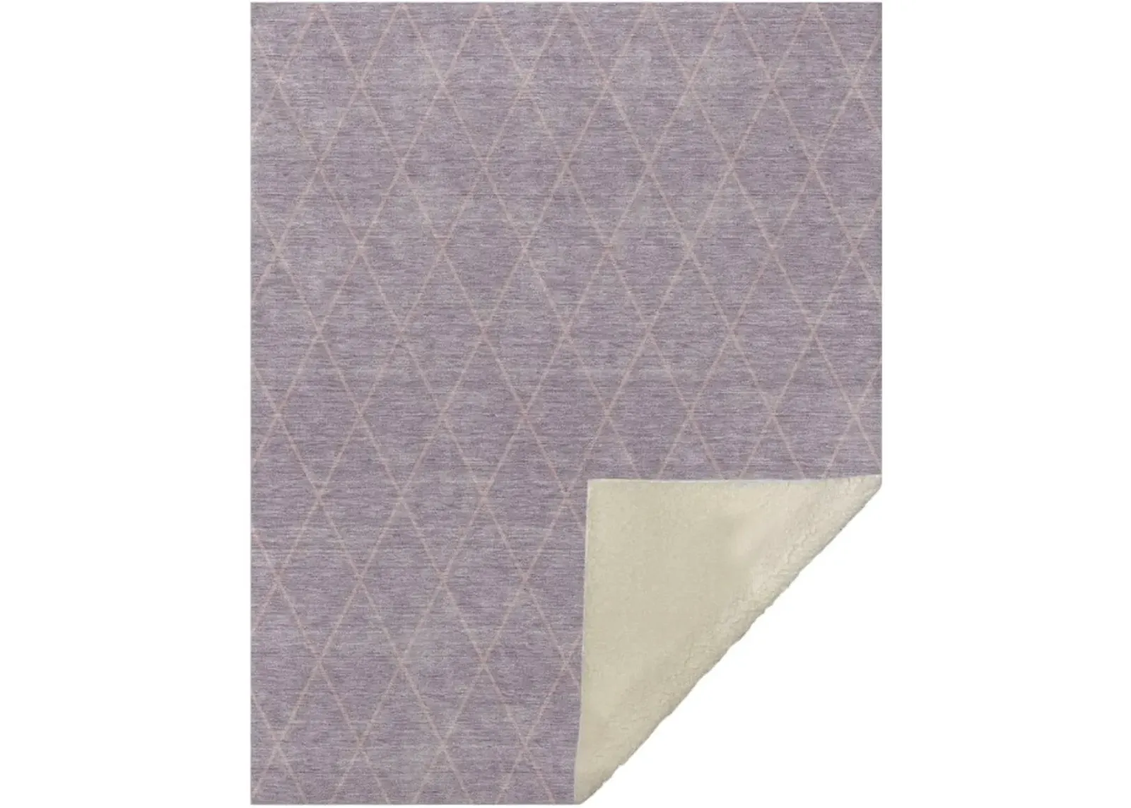 Dalyn Rug Company Burano Lavender 50''x70'' Style 1 Throw Blanket