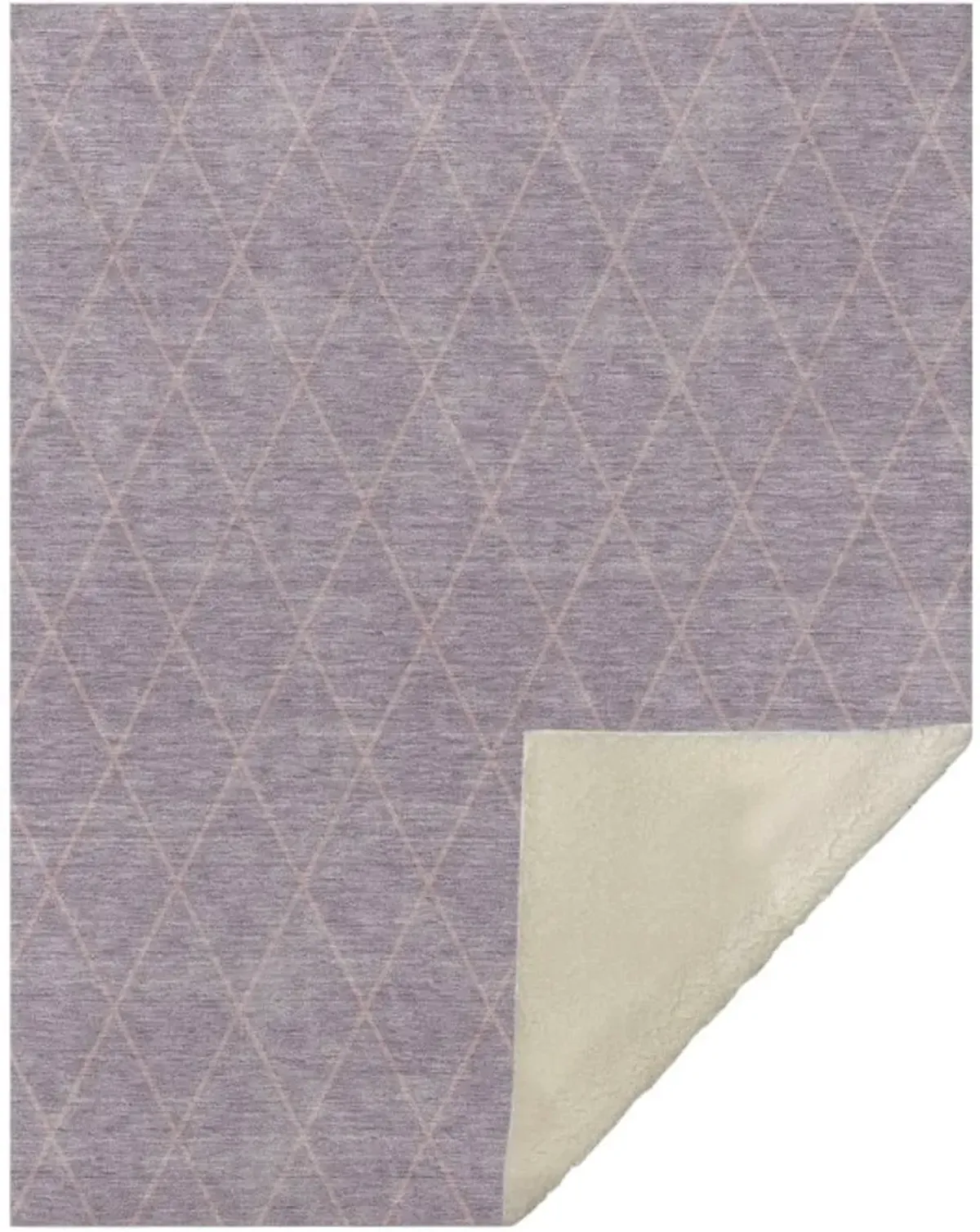 Dalyn Rug Company Burano Lavender 50''x70'' Style 1 Throw Blanket