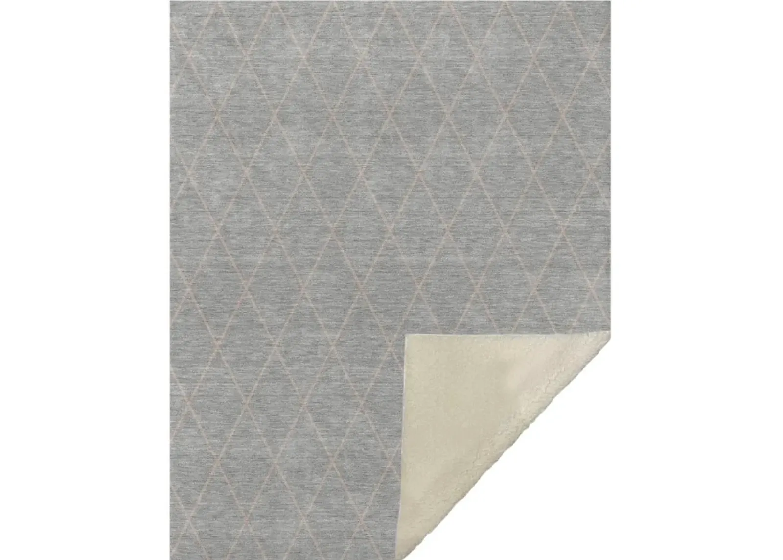 Dalyn Rug Company Burano Gray 50''x70'' Style 2 Throw Blanket