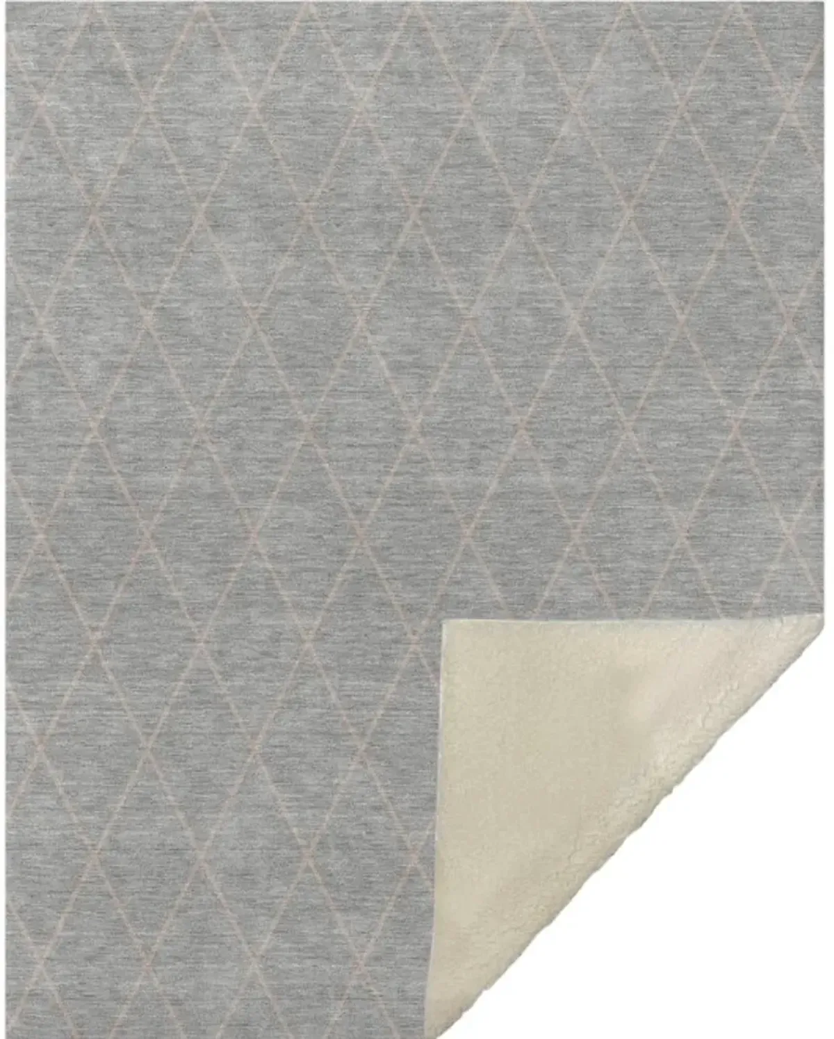 Dalyn Rug Company Burano Gray 50''x70'' Style 2 Throw Blanket