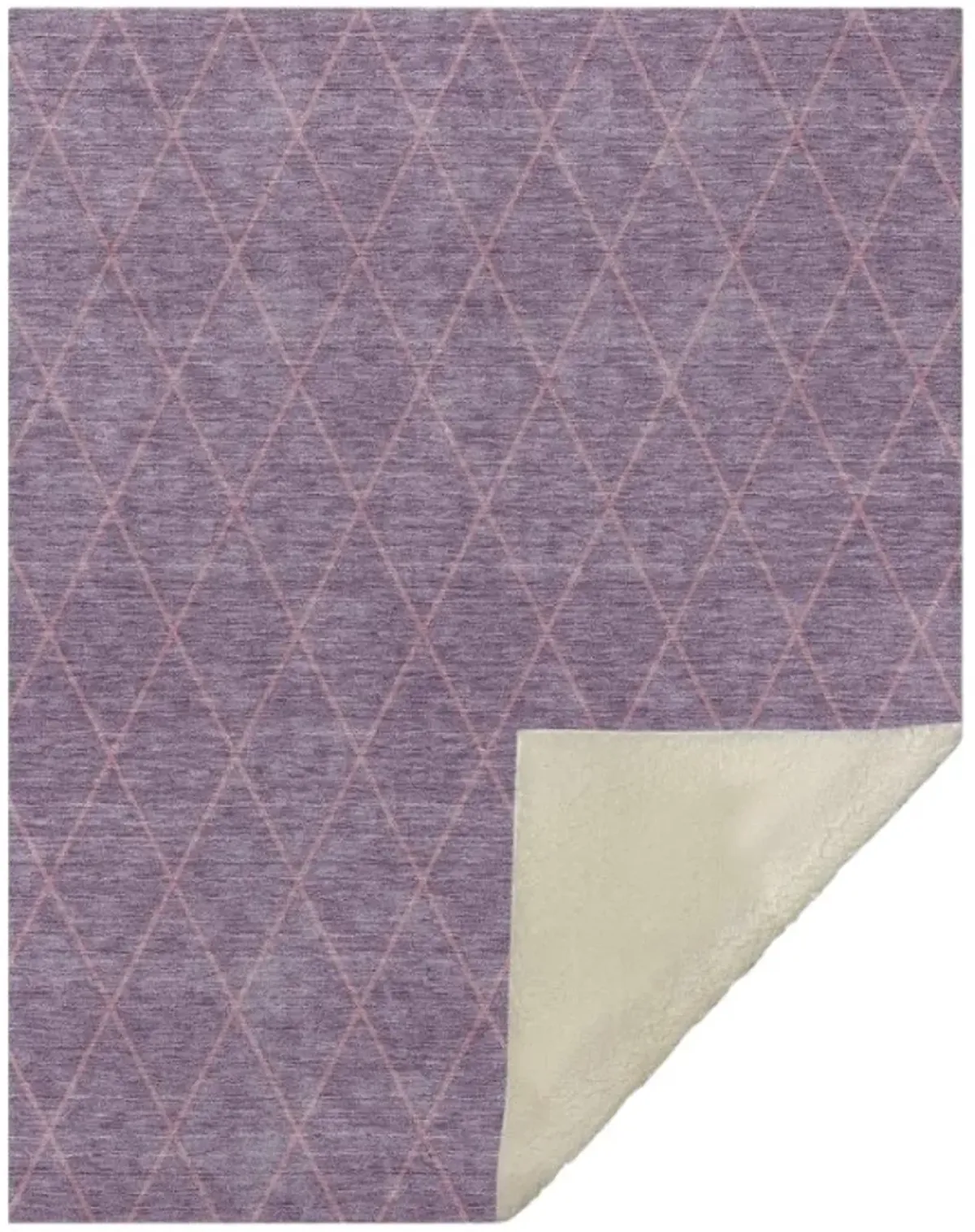 Dalyn Rug Company Burano Purple 50''x70'' Throw Blanket