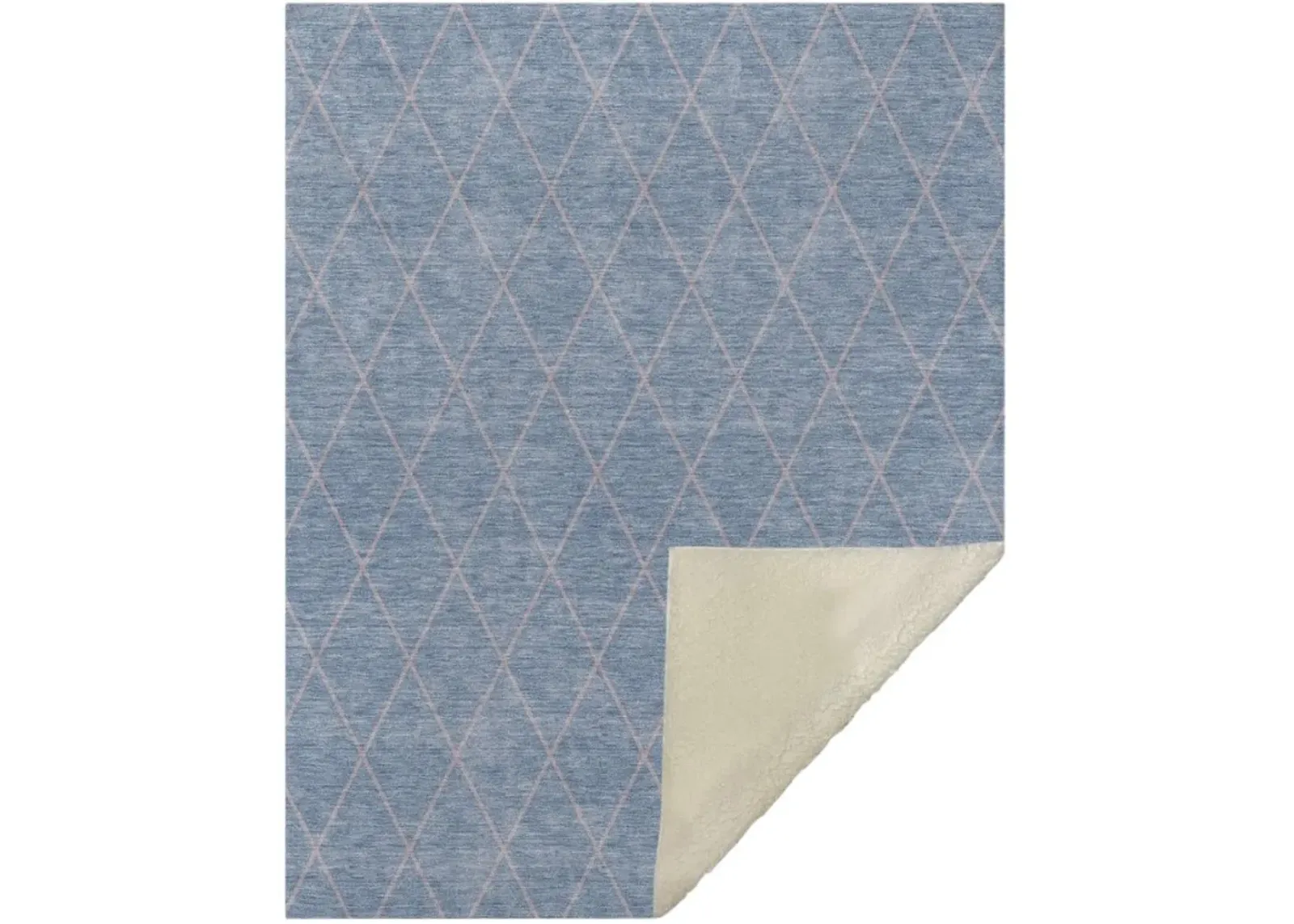 Dalyn Rug Company Burano Blue 50''x70'' Style 4 Throw Blanket