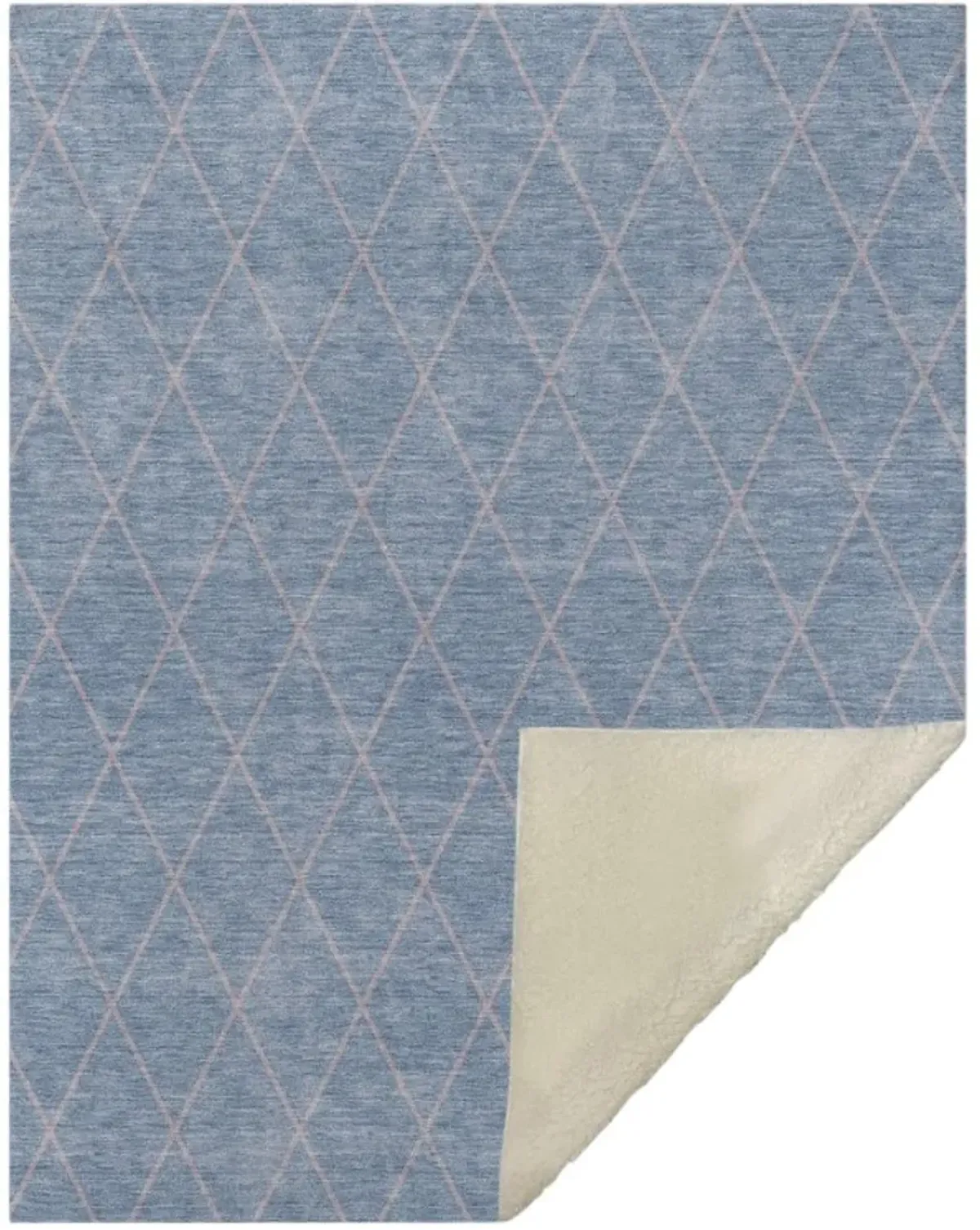 Dalyn Rug Company Burano Blue 50''x70'' Style 4 Throw Blanket