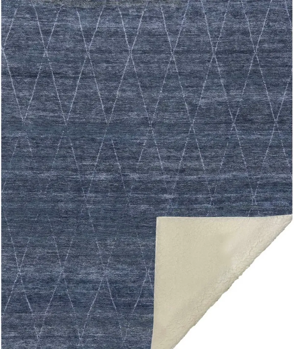 Dalyn Rug Company Burano Navy 50''x70'' Style 1 Throw Blanket