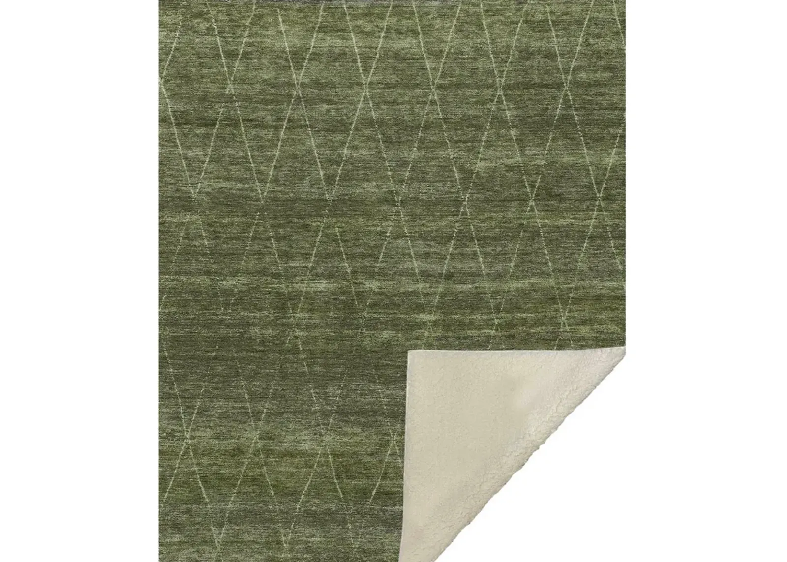 Dalyn Rug Company Burano Olive 50''x70'' Style 1 Throw Blanket