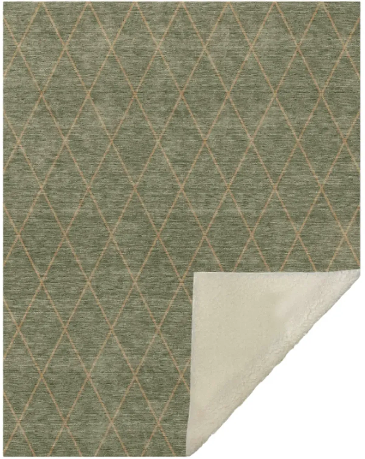 Dalyn Rug Company Burano Olive 50''x70'' Throw Blanket