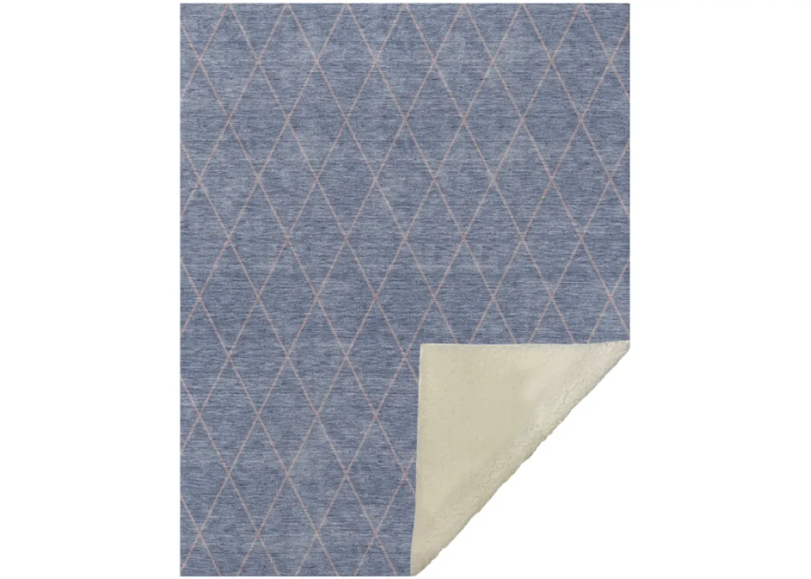 Dalyn Rug Company Burano Blue 50''x70'' Style 6 Throw Blanket