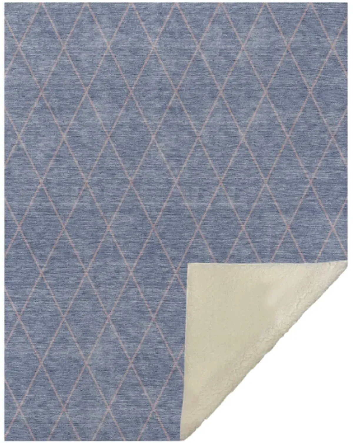 Dalyn Rug Company Burano Blue 50''x70'' Style 6 Throw Blanket