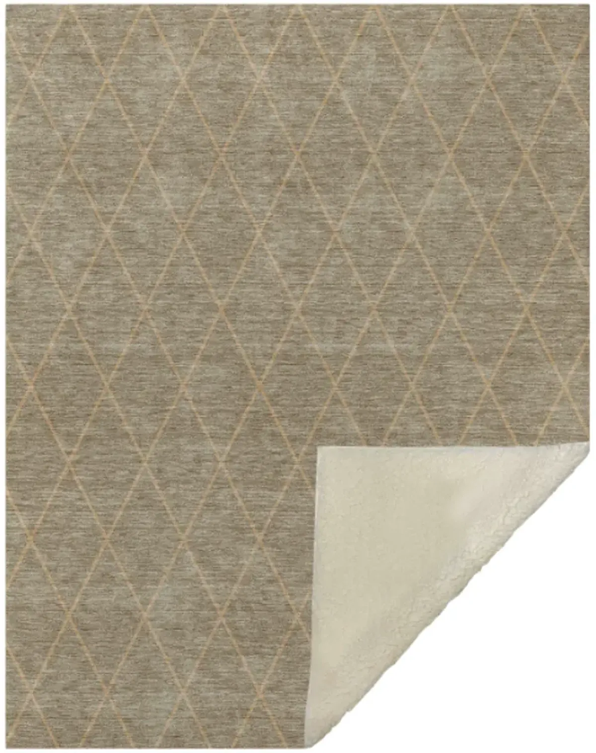 Dalyn Rug Company Burano Khaki 50''x70'' Throw Blanket