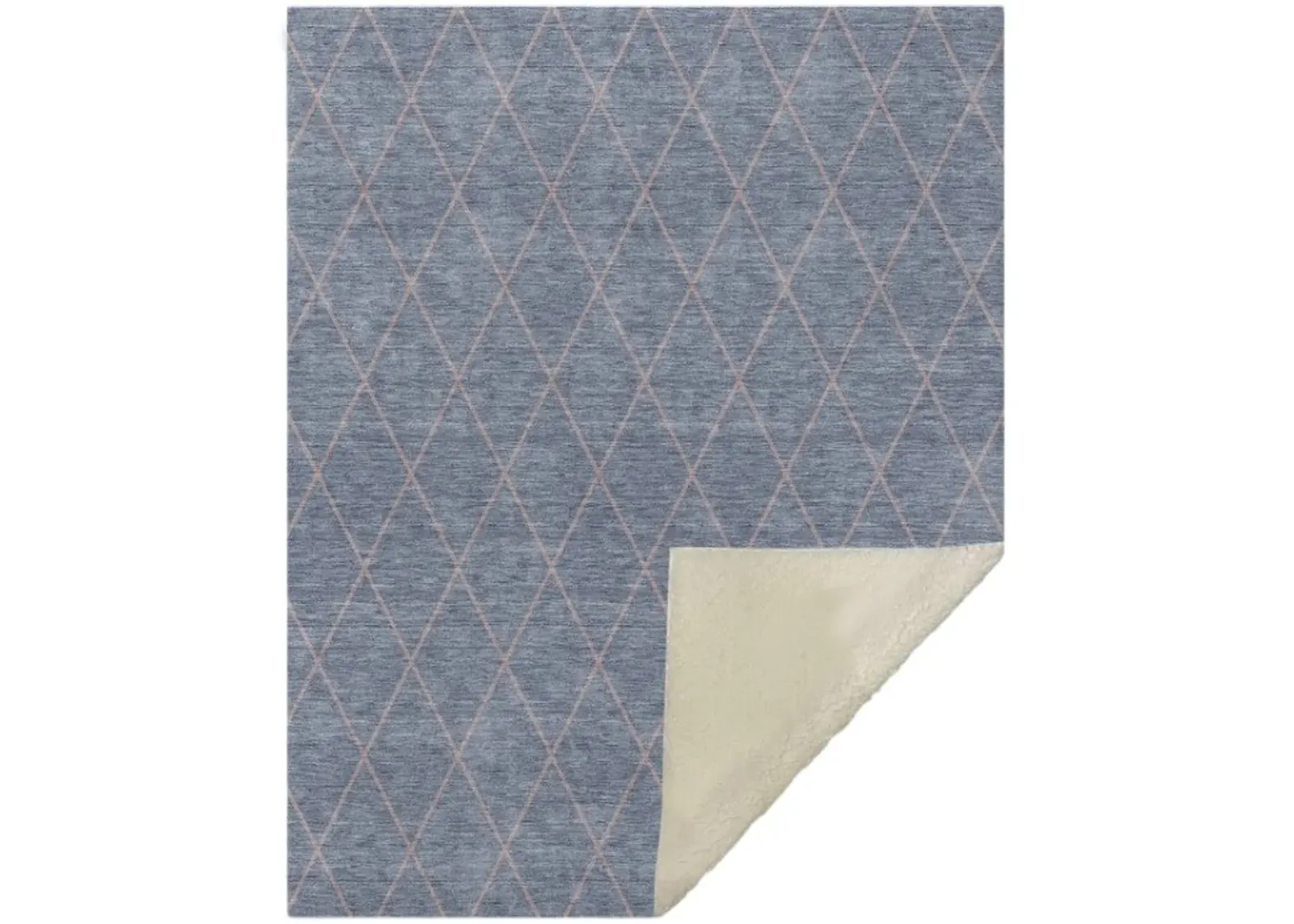 Dalyn Rug Company Burano Blue 50''x70'' Style 3 Throw Blanket