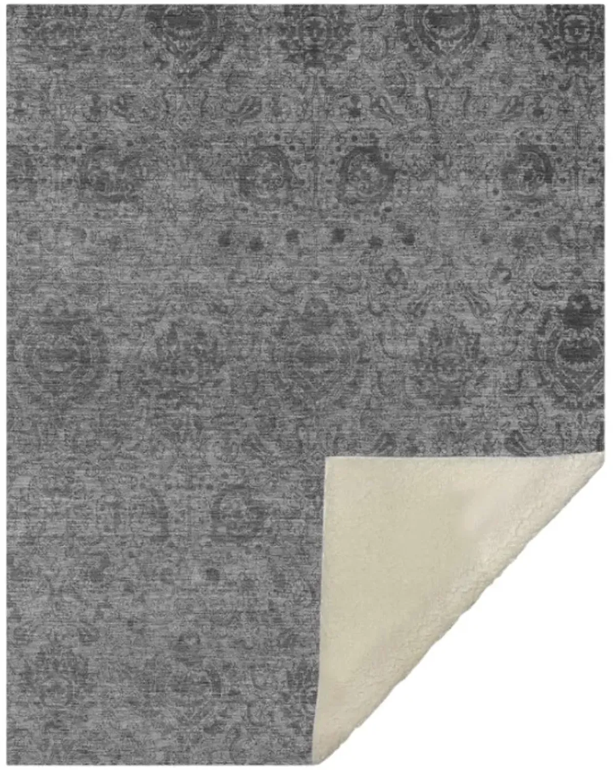 Dalyn Rug Company Burano Gray 50''x70'' Style 3 Throw Blanket