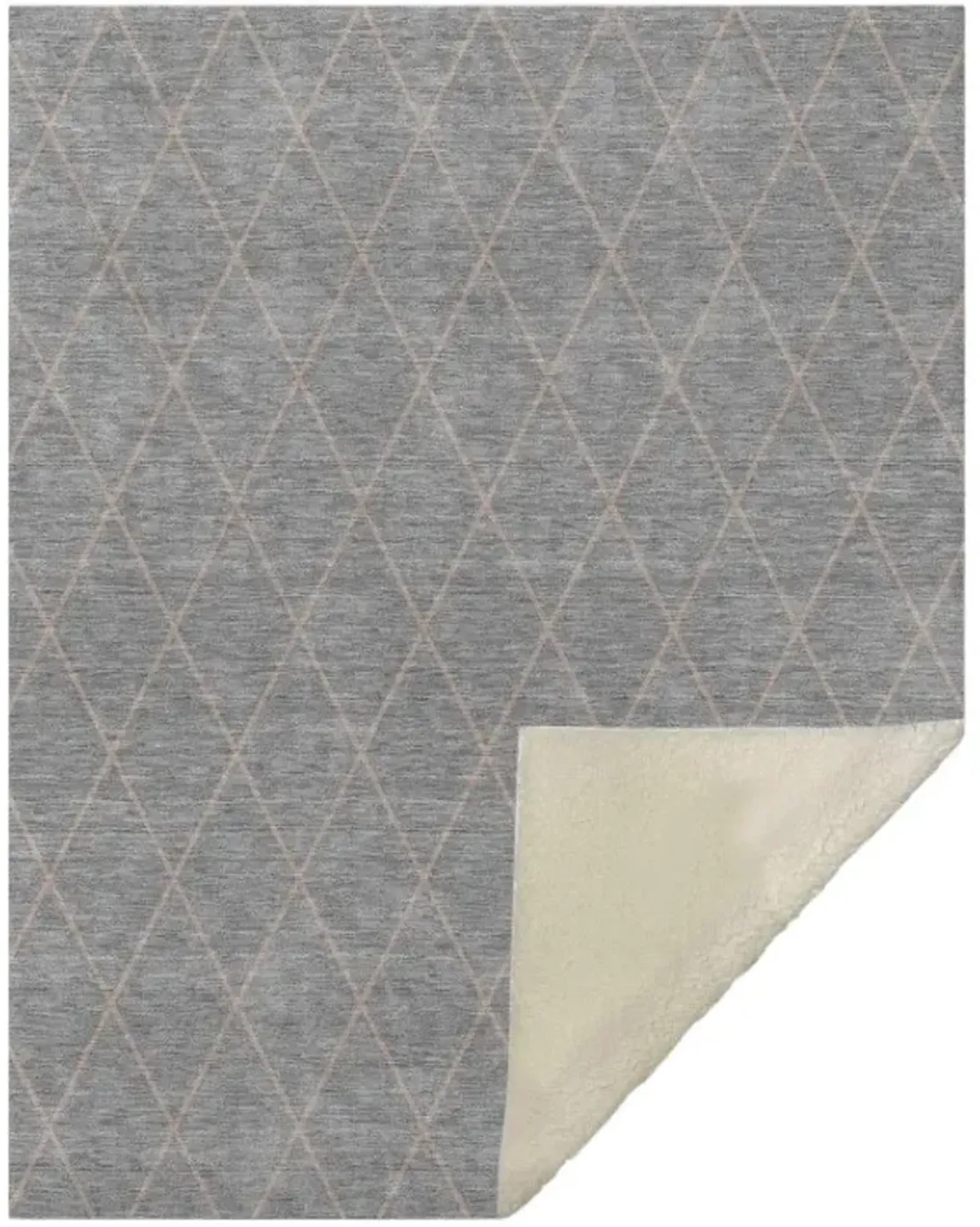 Dalyn Rug Company Burano Gray 50''x70'' Style 4 Throw Blanket