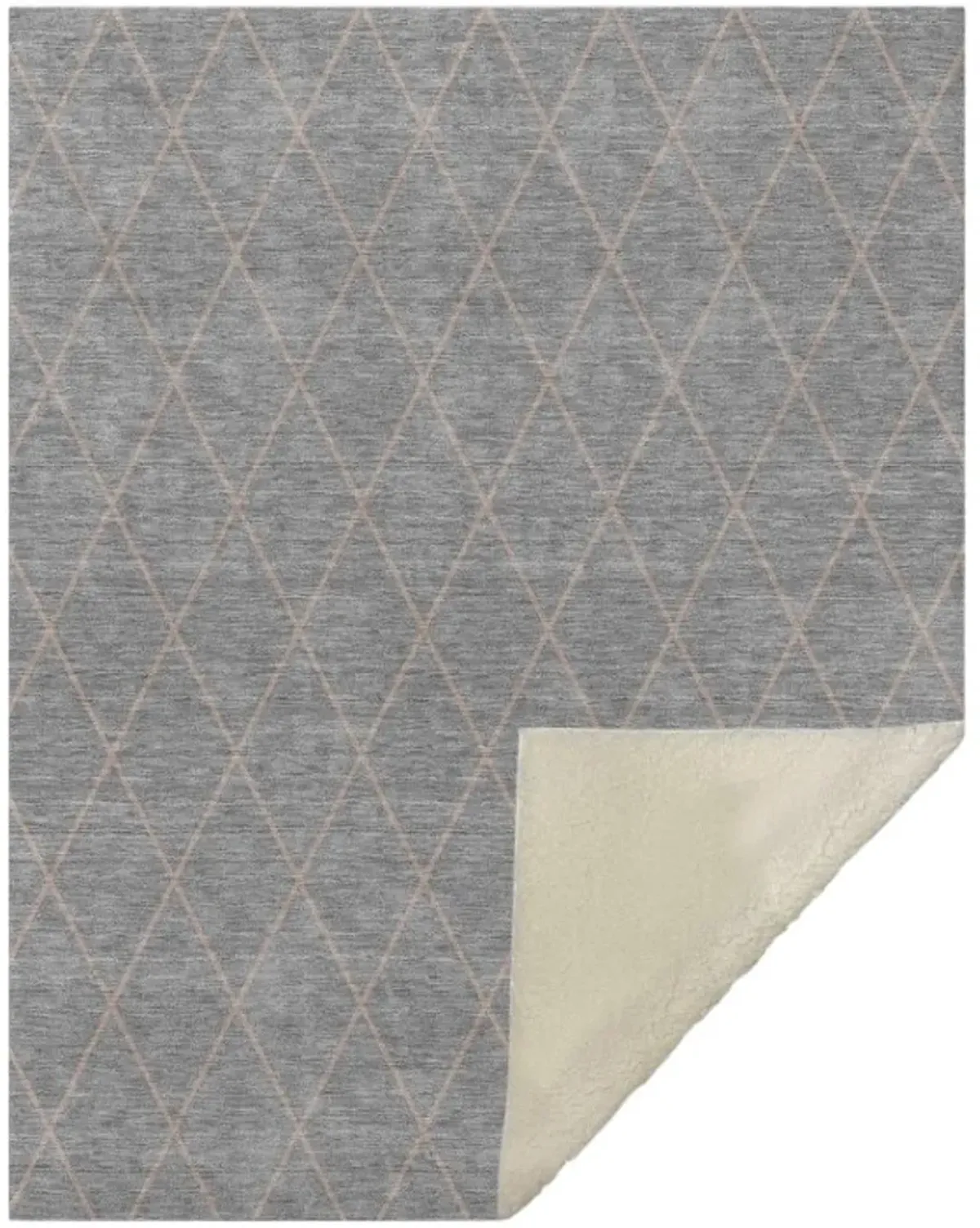 Dalyn Rug Company Burano Gray 50''x70'' Style 4 Throw Blanket