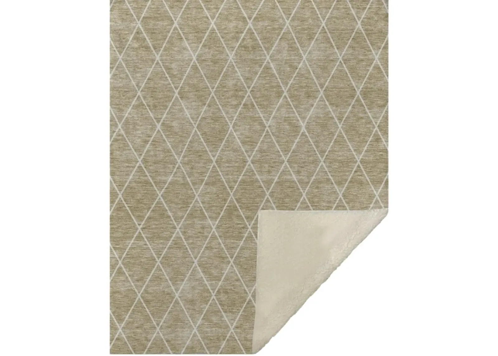 Dalyn Rug Company Hatay Taupe 50''x70'' Style 1 Throw Blanket