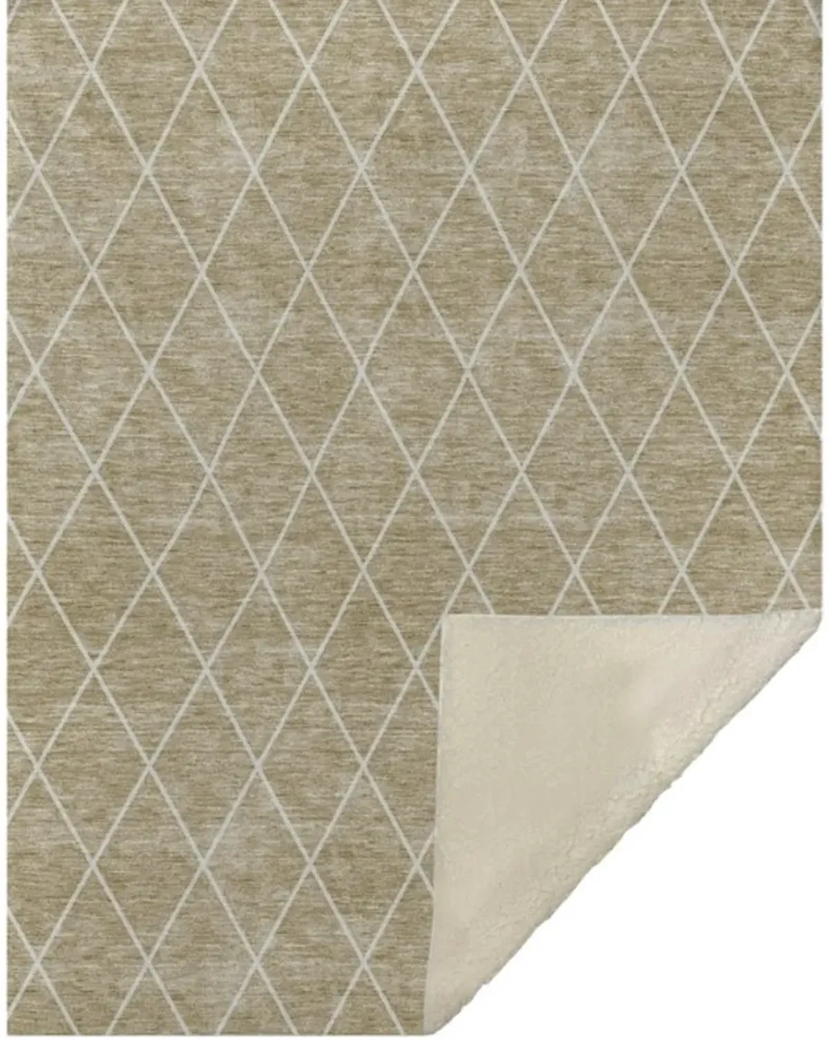 Dalyn Rug Company Hatay Taupe 50''x70'' Style 1 Throw Blanket