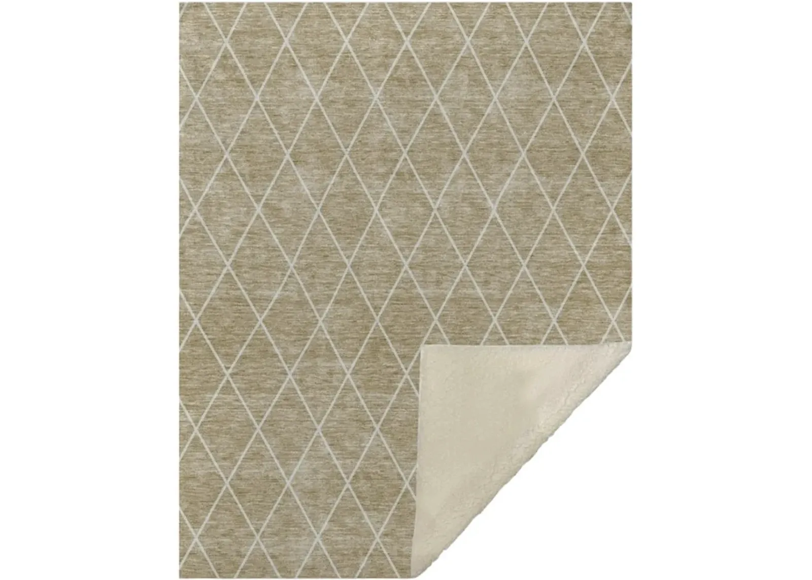 Dalyn Rug Company Hatay Taupe 50''x70'' Style 2 Throw Blanket