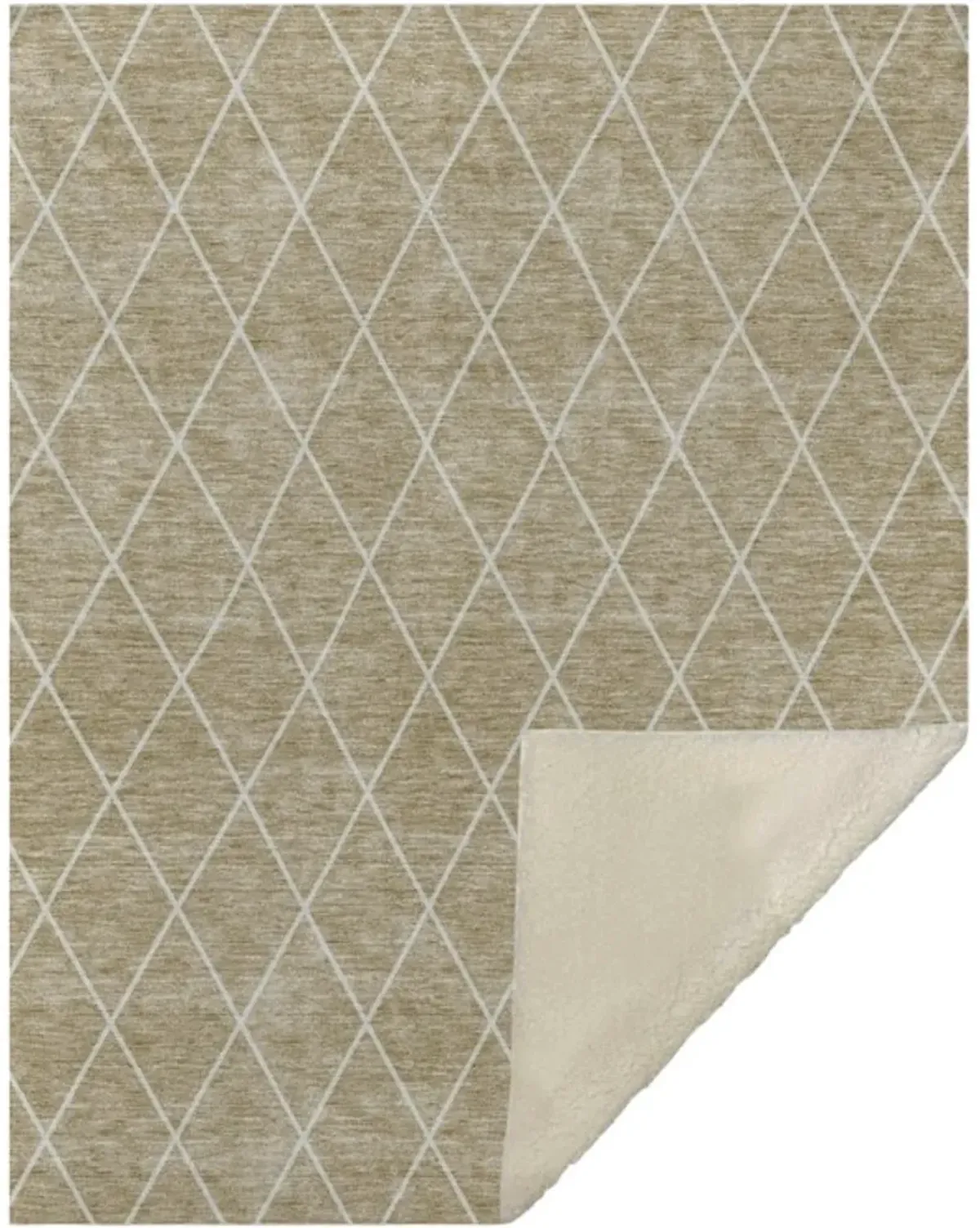 Dalyn Rug Company Hatay Taupe 50''x70'' Style 2 Throw Blanket