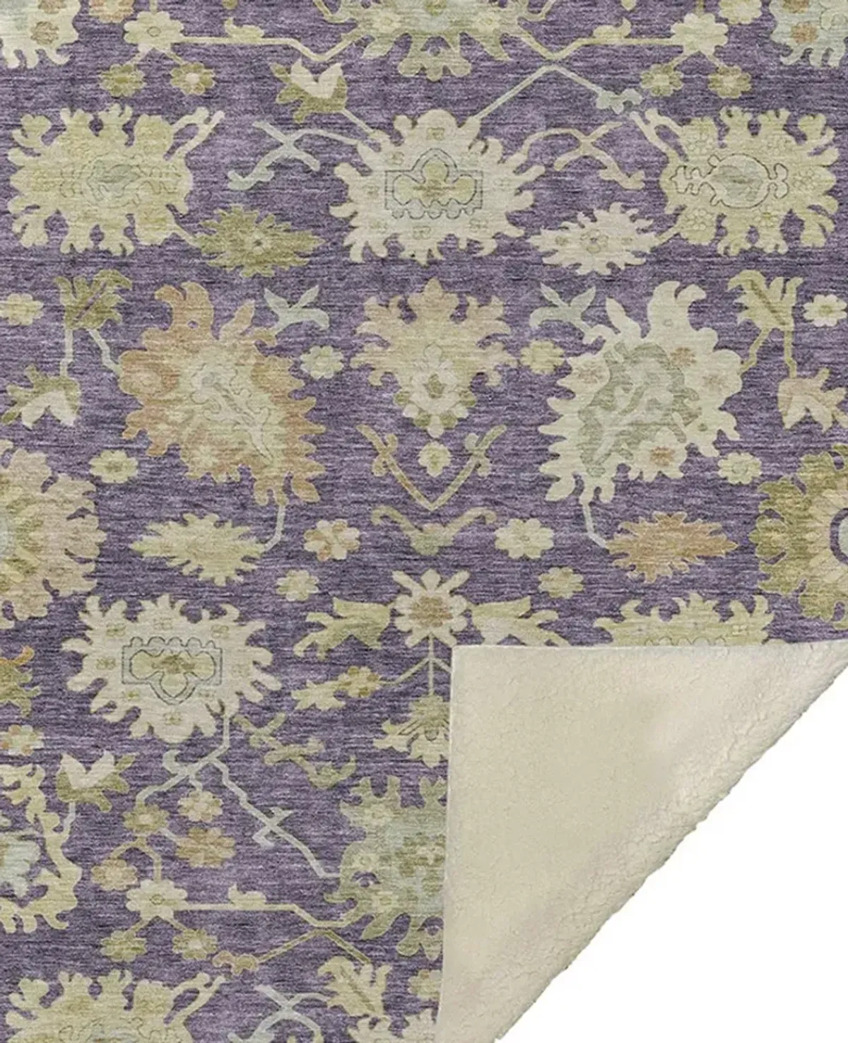 Dalyn Rug Company Hatay Eggplant 50''x70'' Throw Blanket