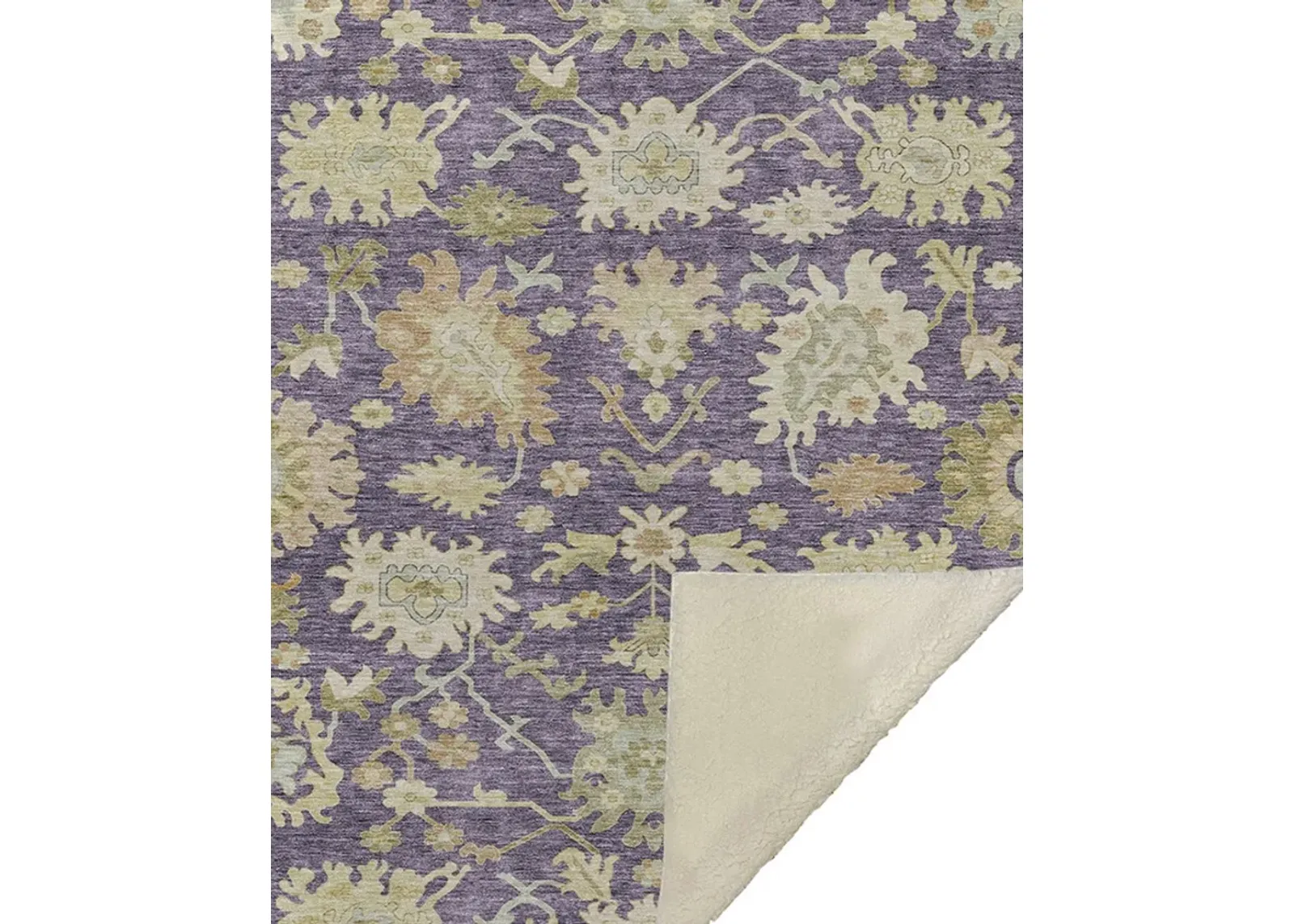 Dalyn Rug Company Hatay Eggplant 50''x70'' Throw Blanket