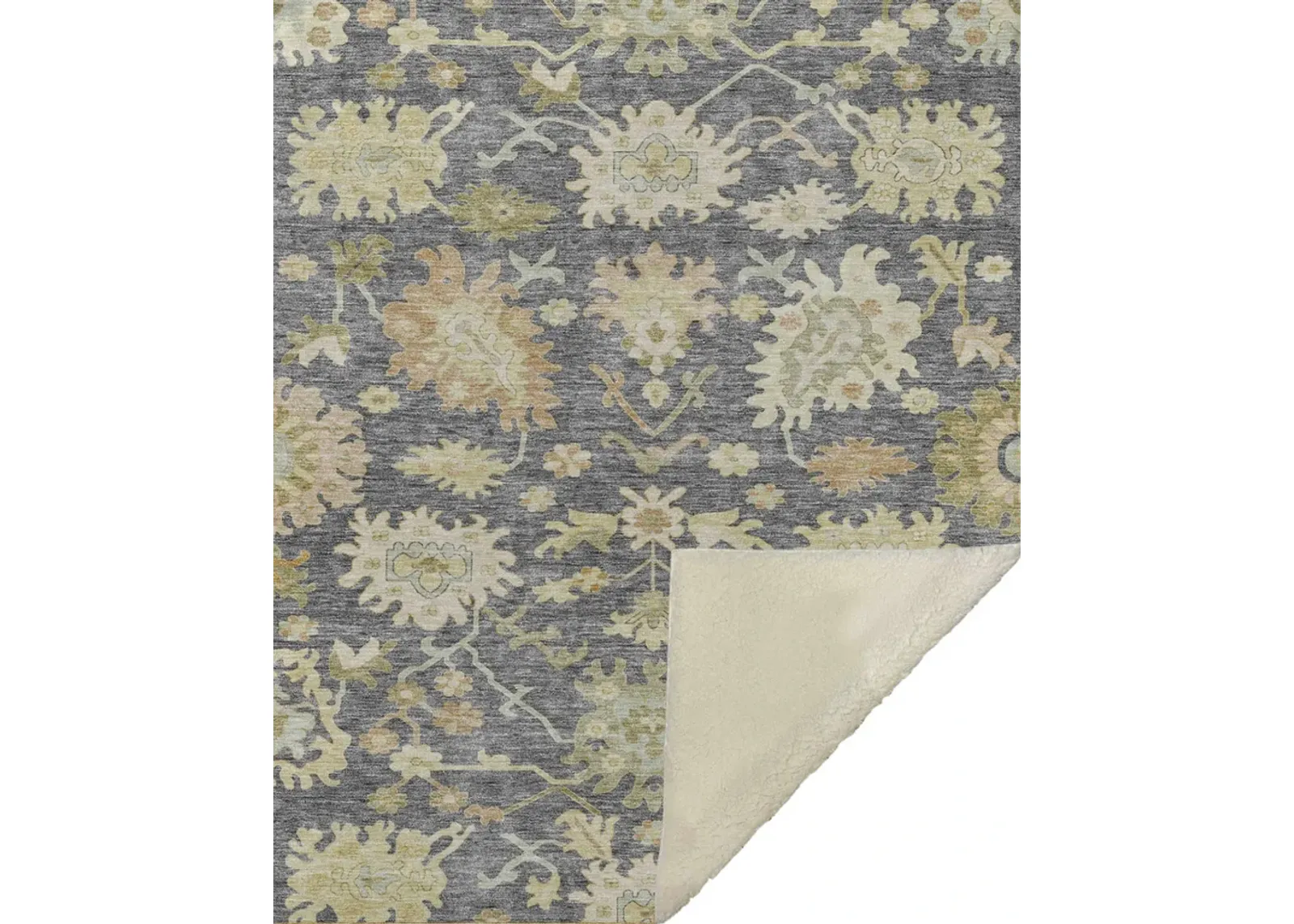 Dalyn Rug Company Hatay Gray 50''x70'' Throw Blanket