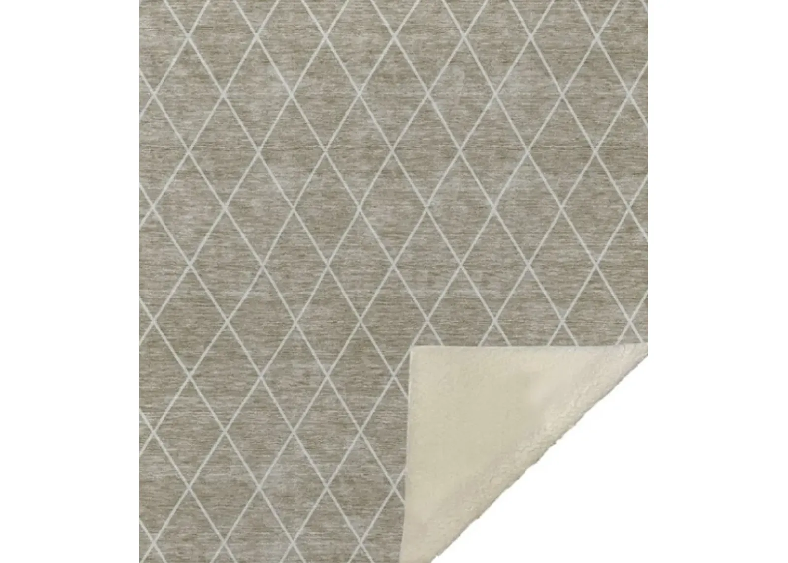 Dalyn Rug Company Hatay Taupe 50''x70'' Style 4 Throw Blanket