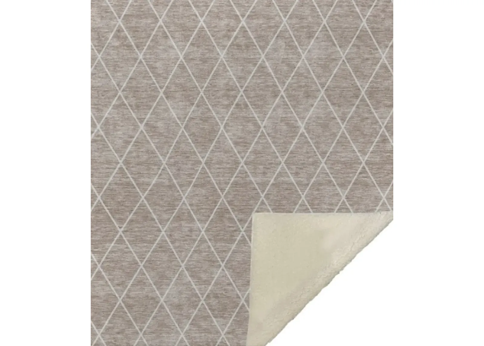 Dalyn Rug Company Hatay Taupe 50''x70'' Style 6 Throw Blanket