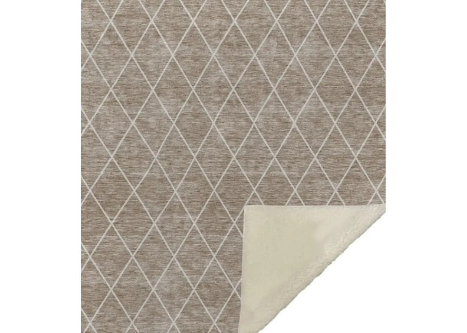 Dalyn Rug Company Hatay Taupe 50''x70'' Style 7 Throw Blanket