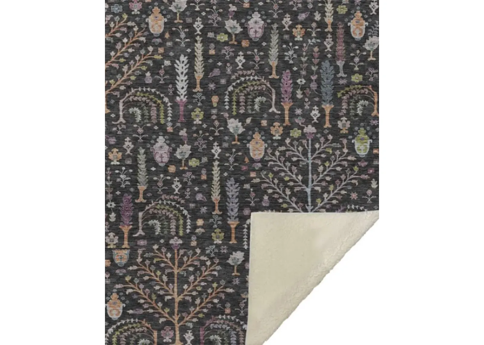 Dalyn Rug Company Hatay Black 50''x70'' Style 2 Throw Blanket