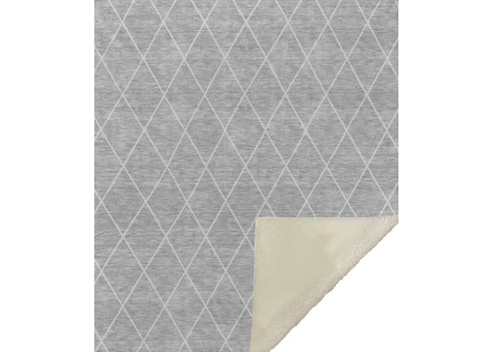 Dalyn Rug Company Hatay Gray 50''x70'' Solid Throw Blanket