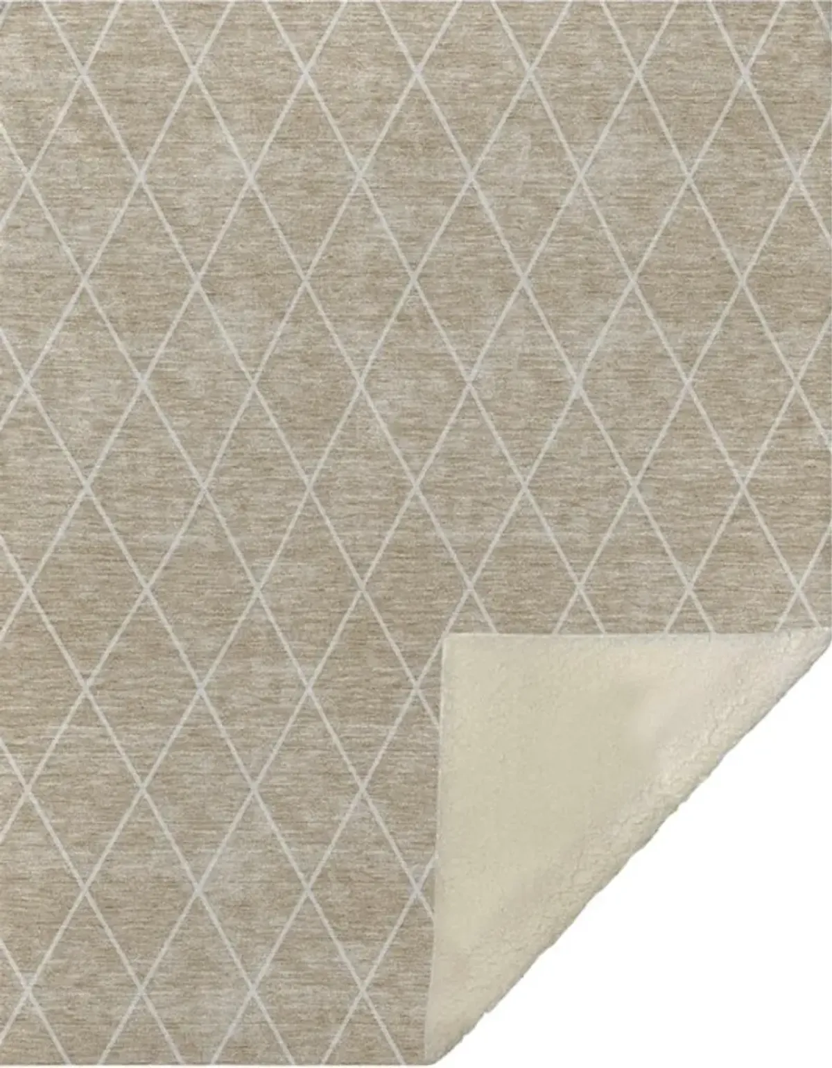 Dalyn Rug Company Hatay Taupe 50''x70'' Style 8 Throw Blanket