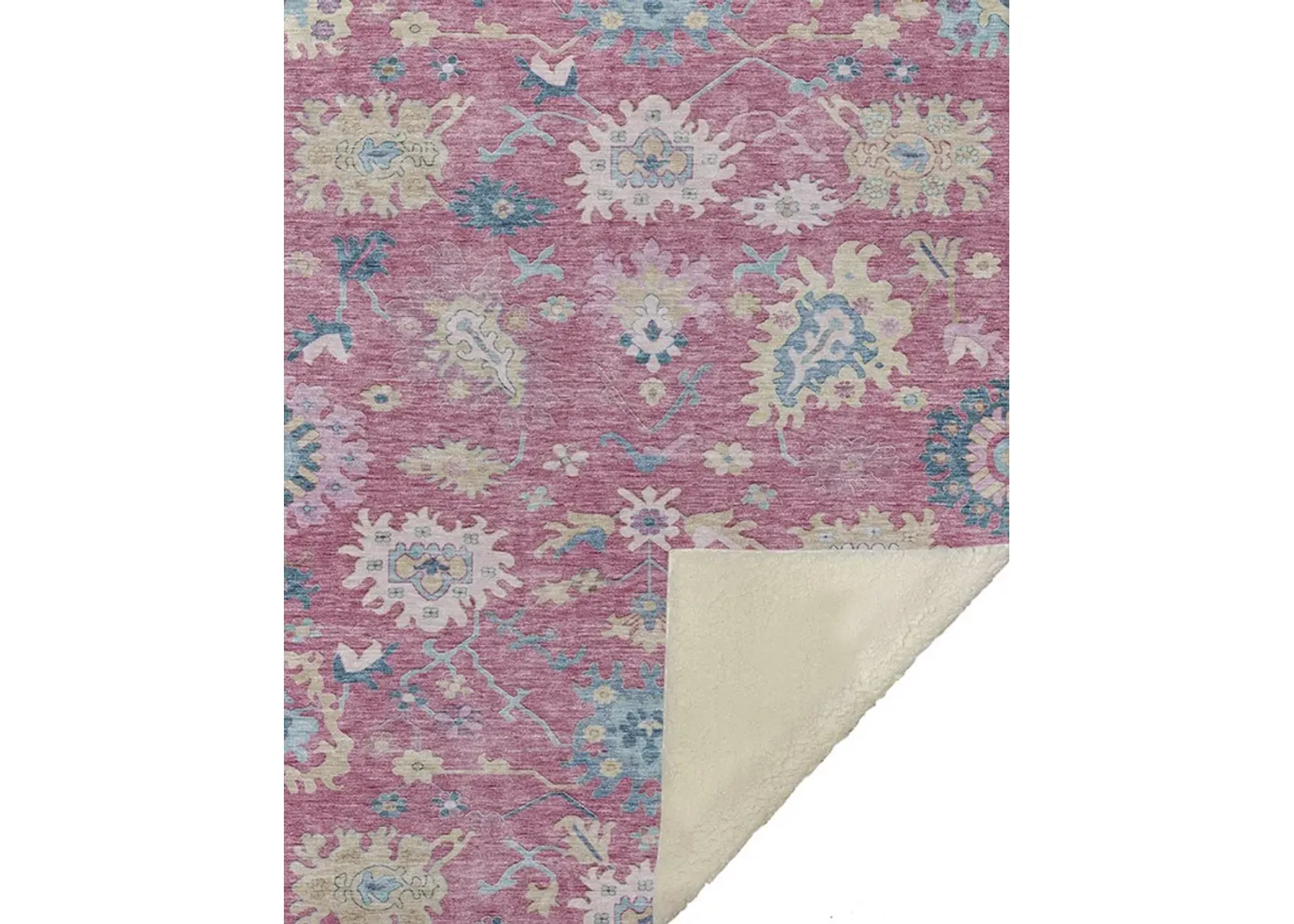 Dalyn Rug Company Hatay Pink 50''x70'' Throw Blanket