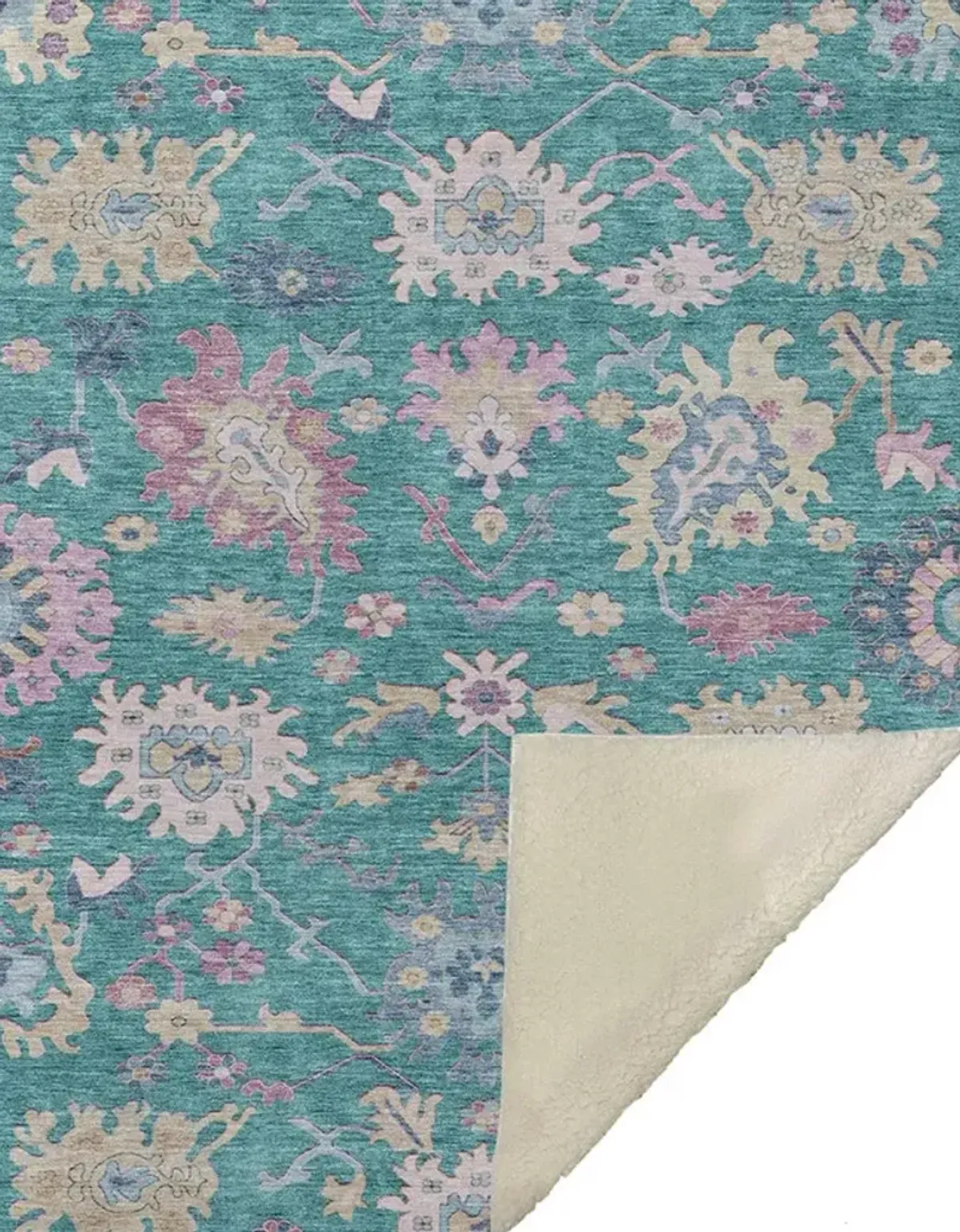 Dalyn Rug Company Hatay Teal 50''x70'' Style 2 Throw Blanket