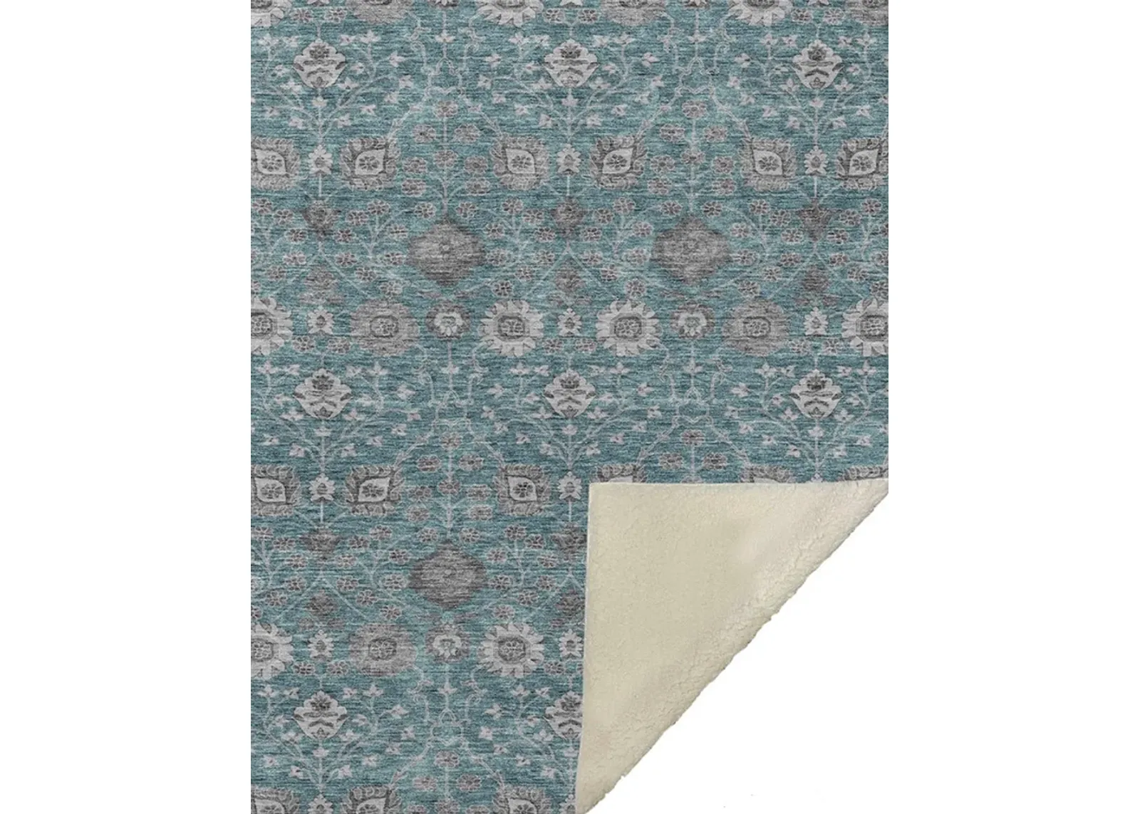 Dalyn Rug Company Hatay Teal 50''x70'' Style 3 Throw Blanket