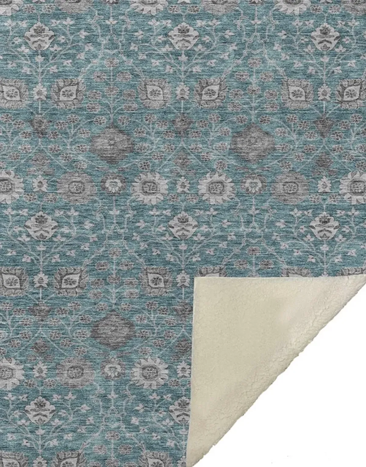 Dalyn Rug Company Hatay Teal 50''x70'' Style 3 Throw Blanket