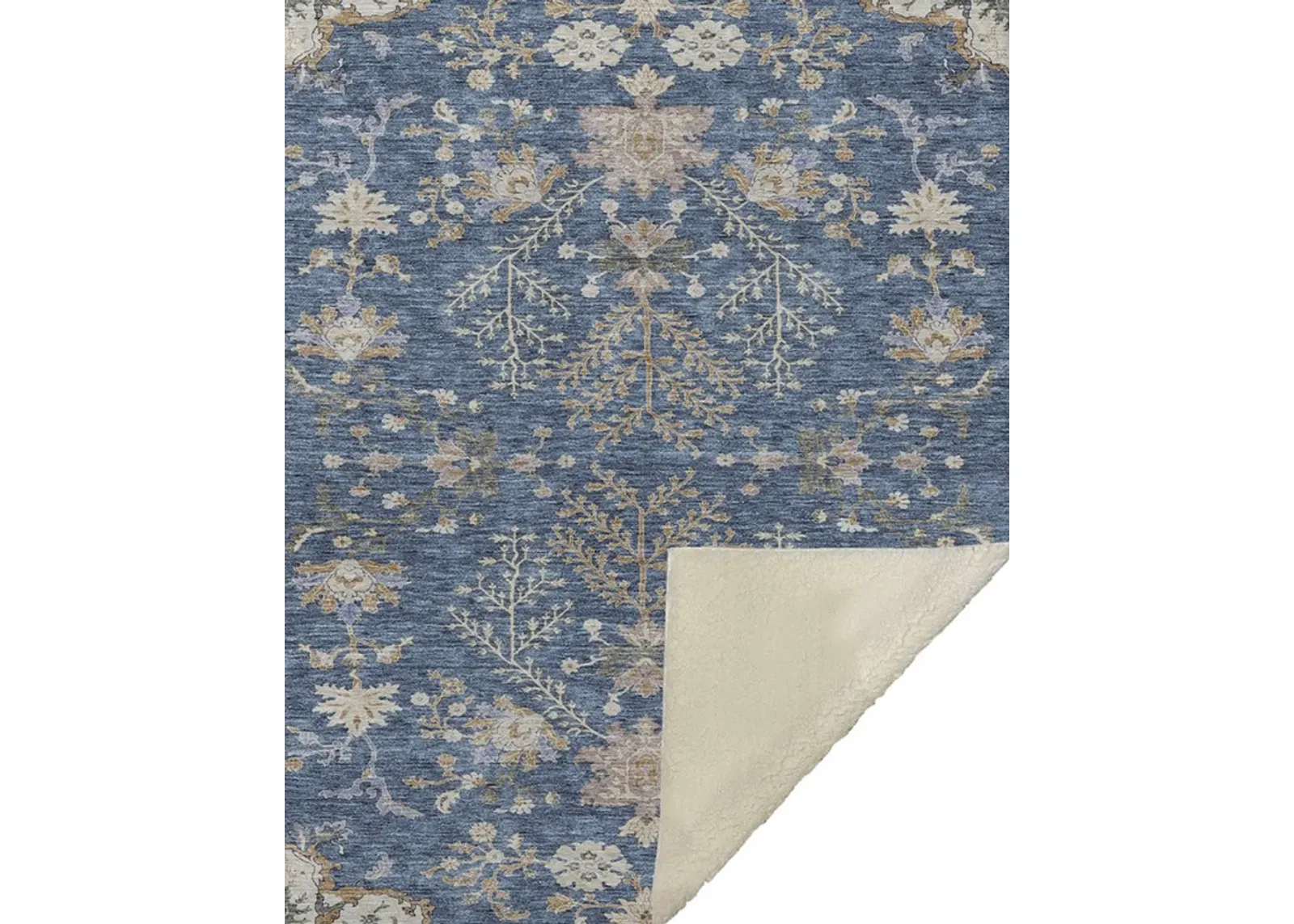 Dalyn Rug Company Hatay Blue 50''x70'' Style 3 Throw Blanket