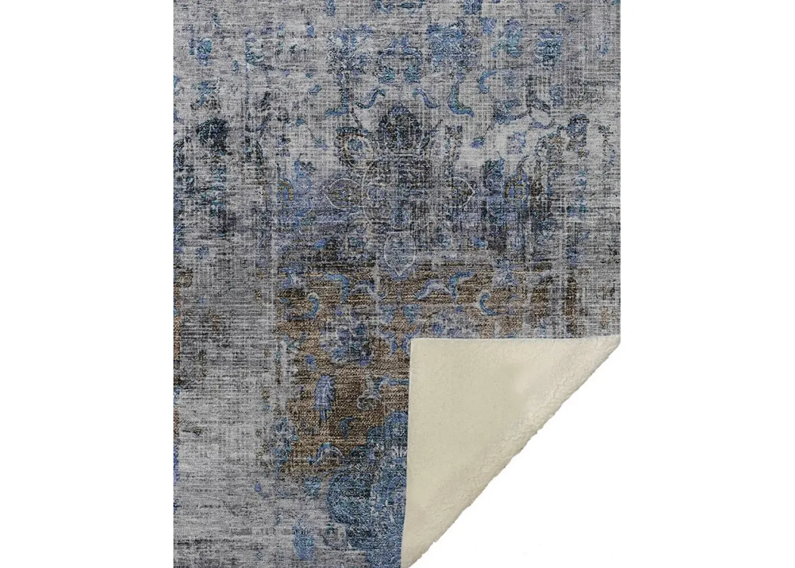 Dalyn Rug Company Karaj Blue 50''x70'' Style 1 Throw Blanket