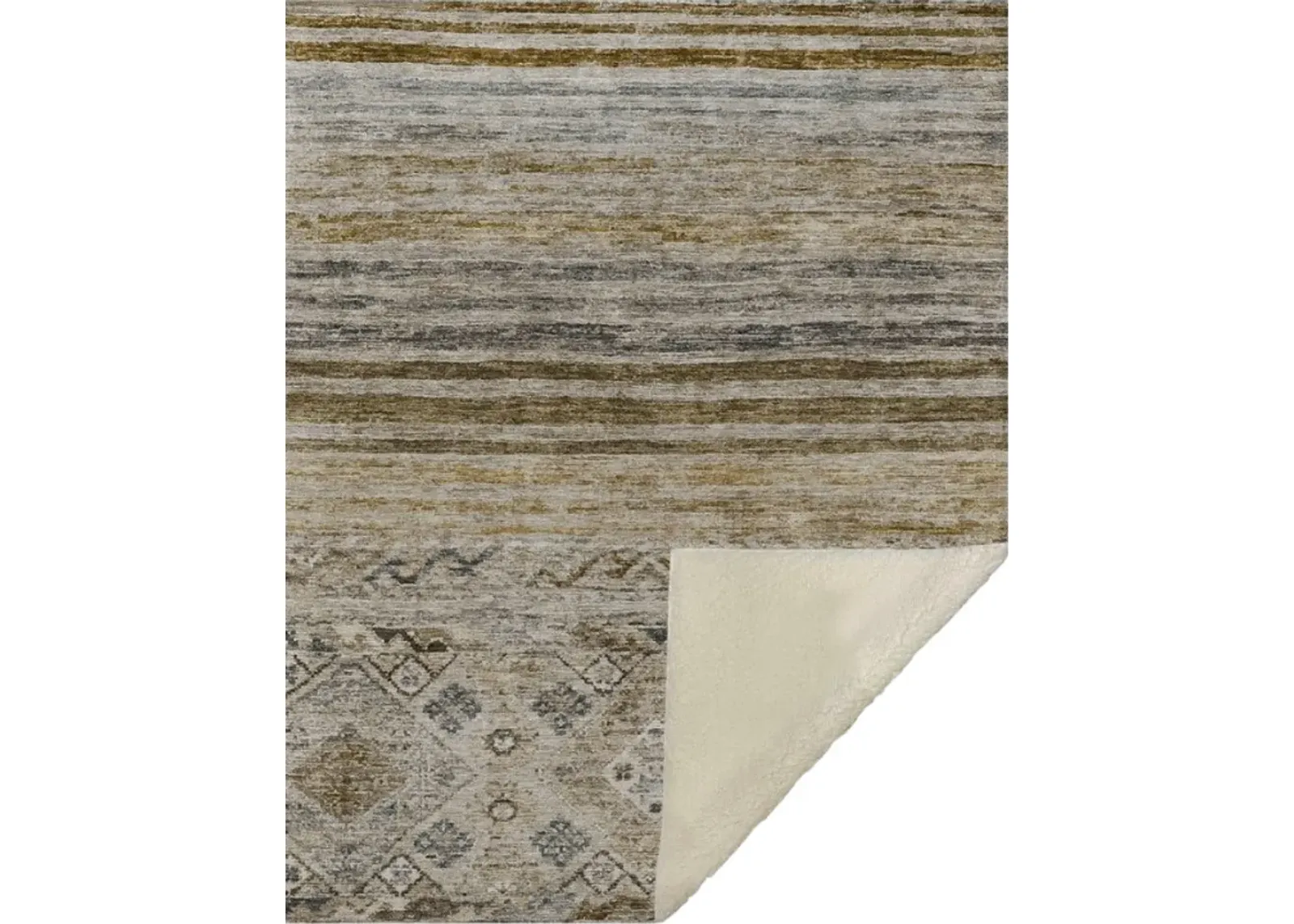 Dalyn Rug Company Karaj Brown 50''x70'' Style 1 Throw Blanket