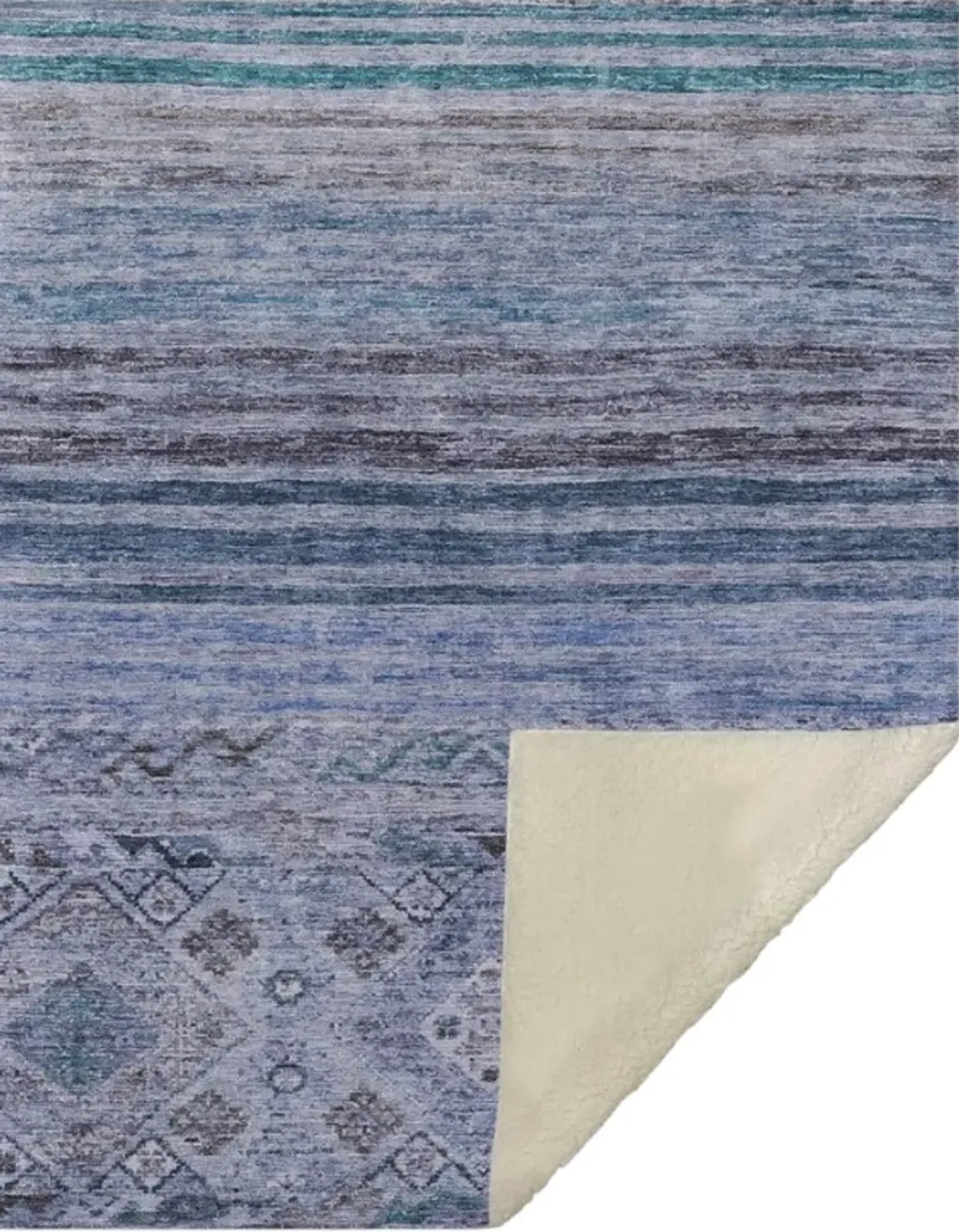 Dalyn Rug Company Karaj Blue 50''x70'' Style 3 Throw Blanket