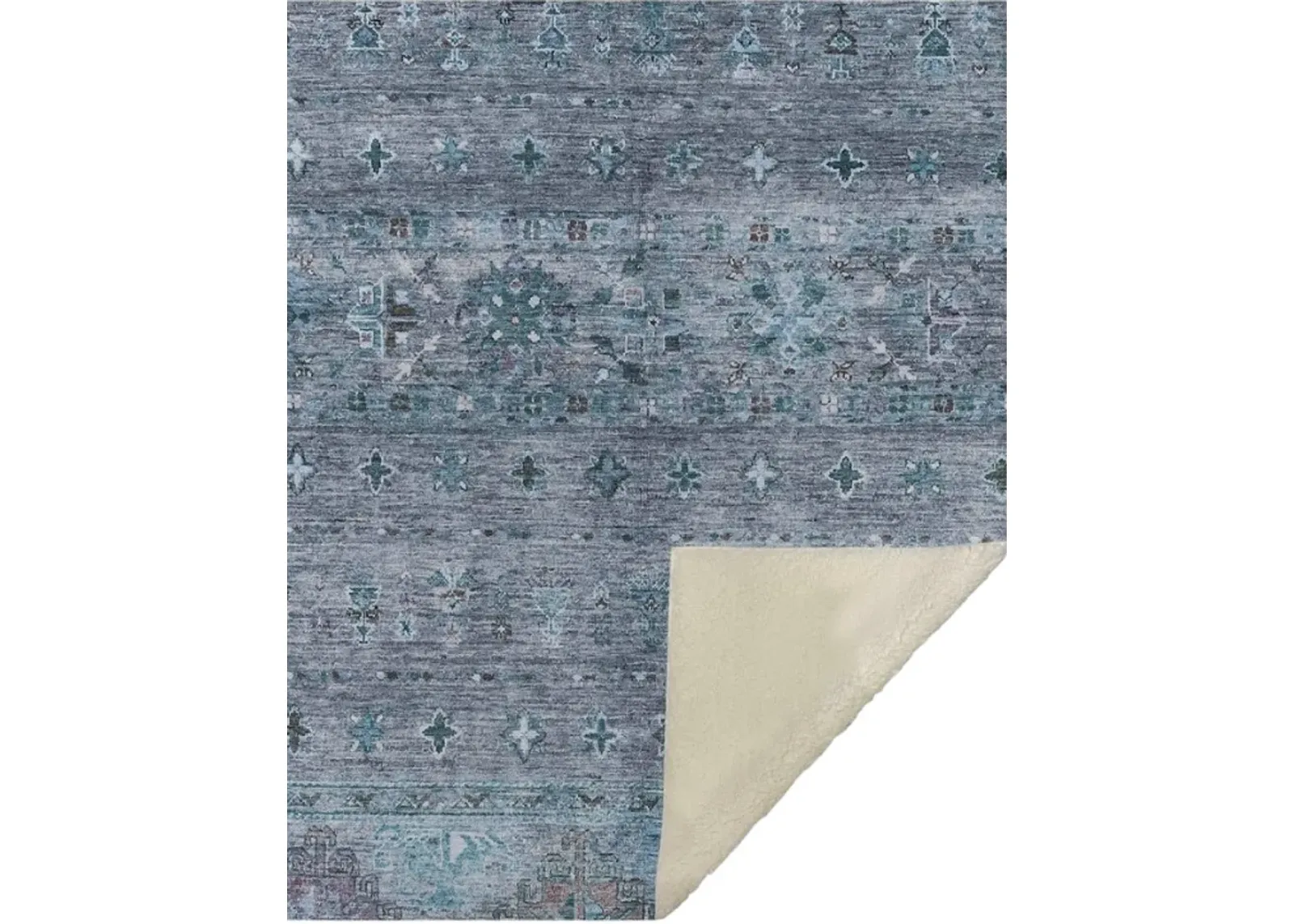 Dalyn Rug Company Karaj Blue 50''x70'' Style 4 Throw Blanket