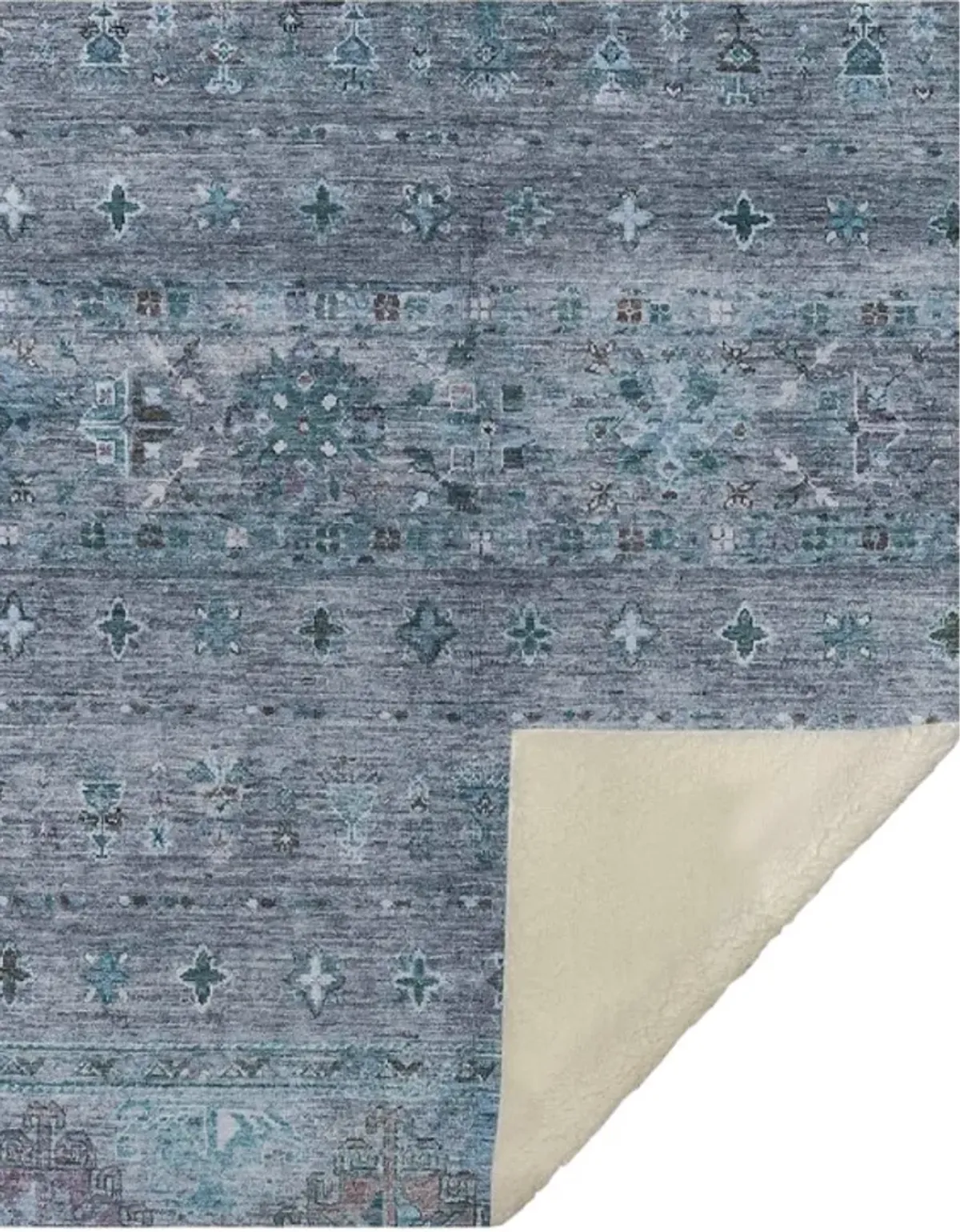 Dalyn Rug Company Karaj Blue 50''x70'' Style 4 Throw Blanket