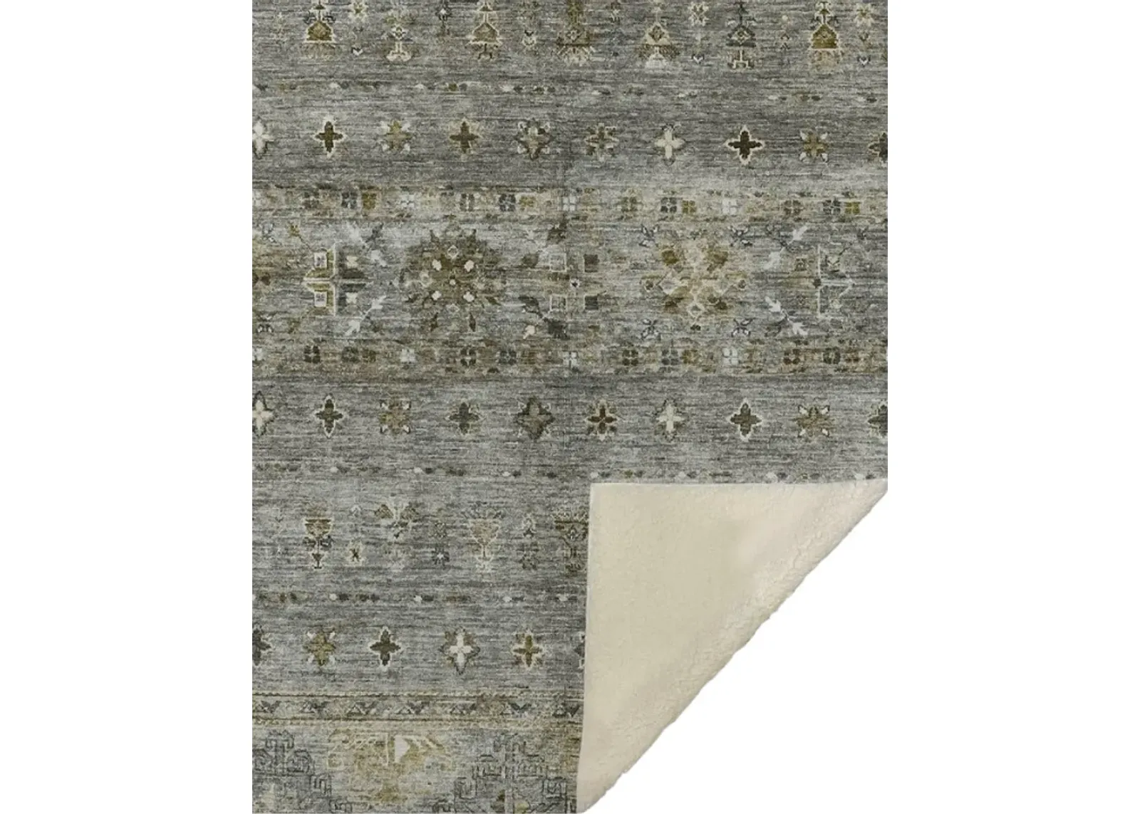 Dalyn Rug Company Karaj Pewter 50''x70'' Throw Blanket