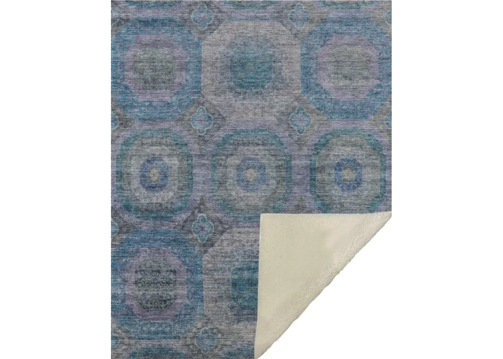 Dalyn Rug Company Karaj Blue 50''x70'' Style 5 Throw Blanket