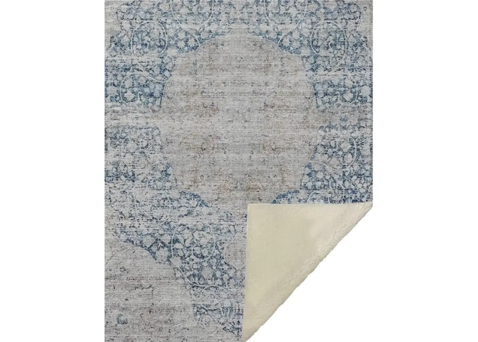 Dalyn Rug Company Karaj Blue 50''x70'' Style 8 Throw Blanket