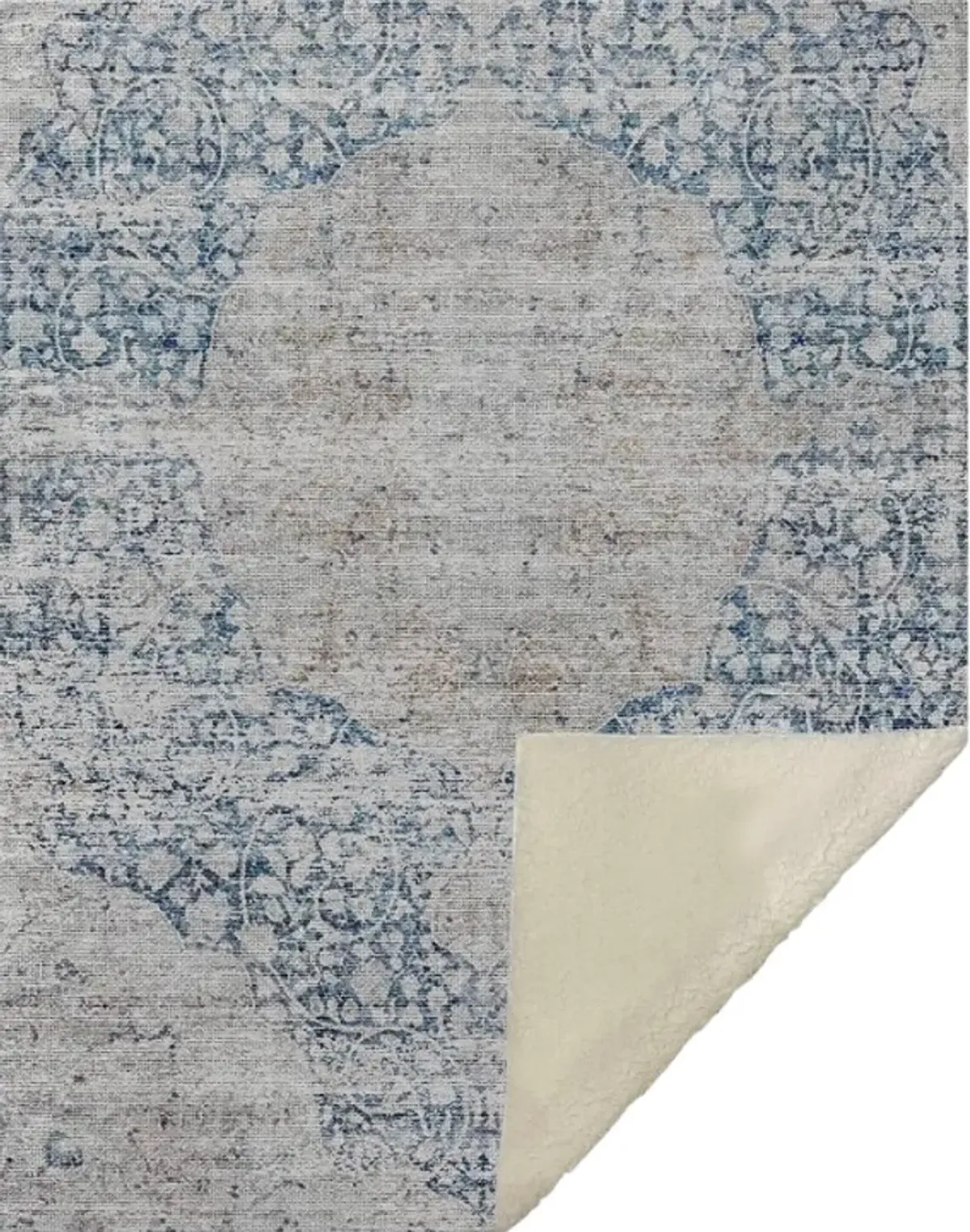 Dalyn Rug Company Karaj Blue 50''x70'' Style 8 Throw Blanket