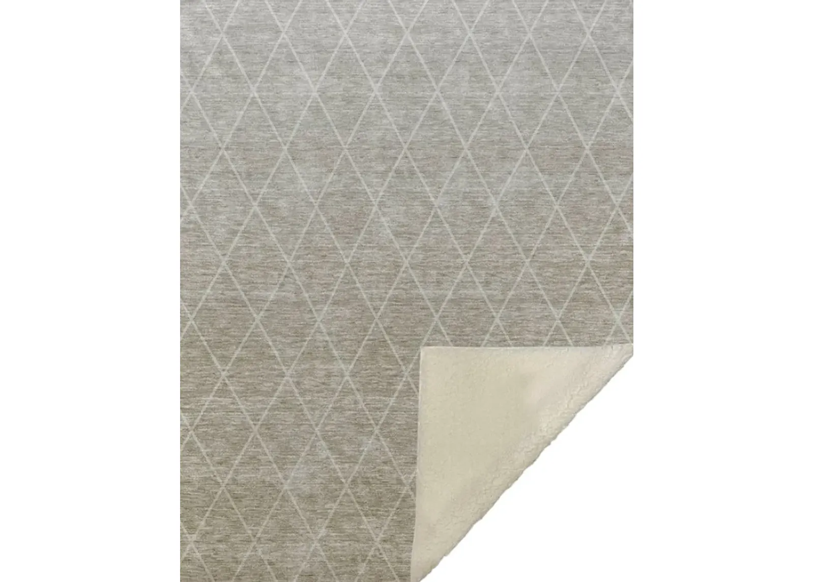 Dalyn Rug Company Lazio Taupe 50''x70'' Style 1 Throw Blanket